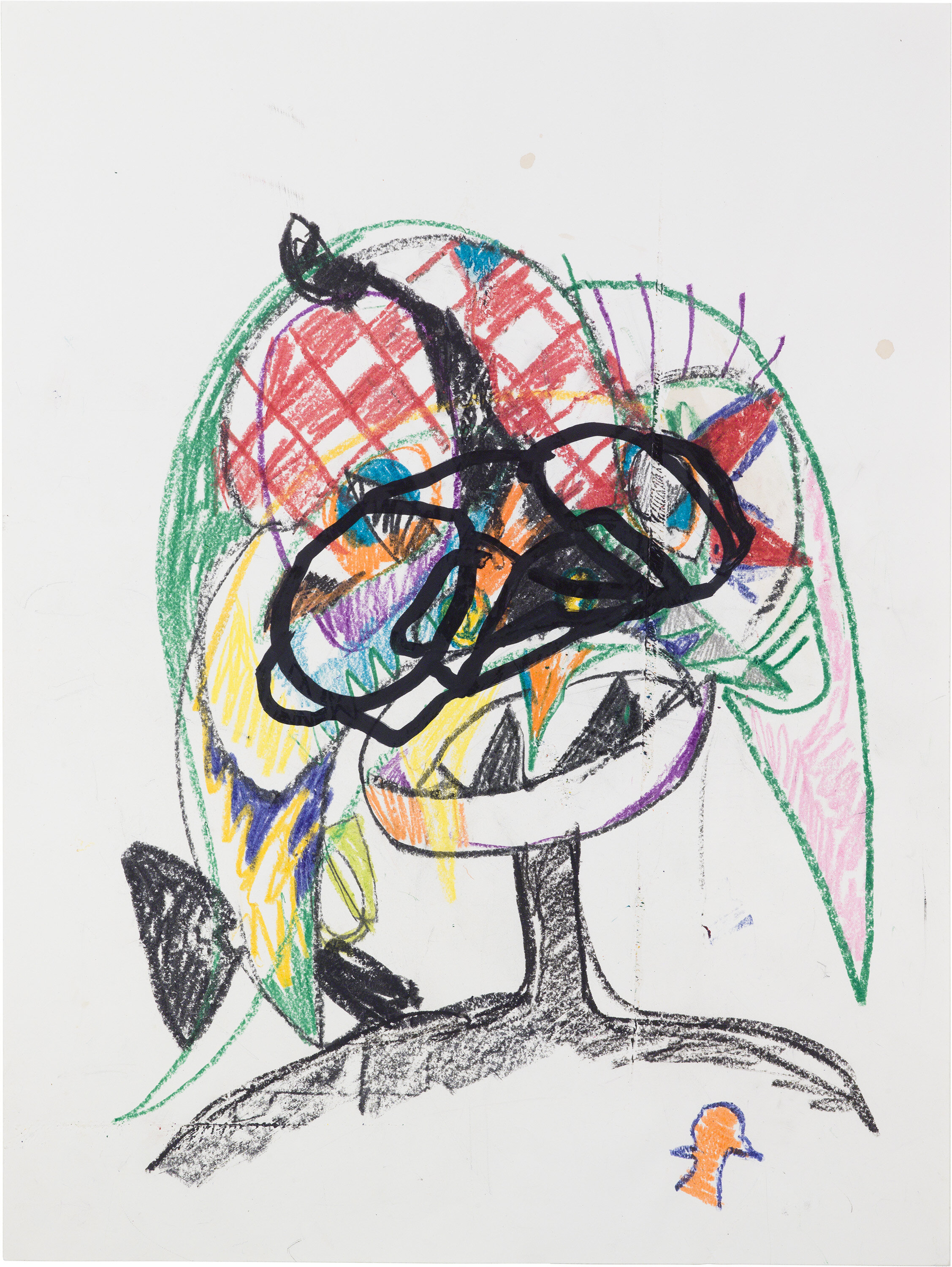  Drew Beattie and Ben Shepard   DBBS-DRW-2019-409   2019  crayon and marker on paper  24 x 18 inches 