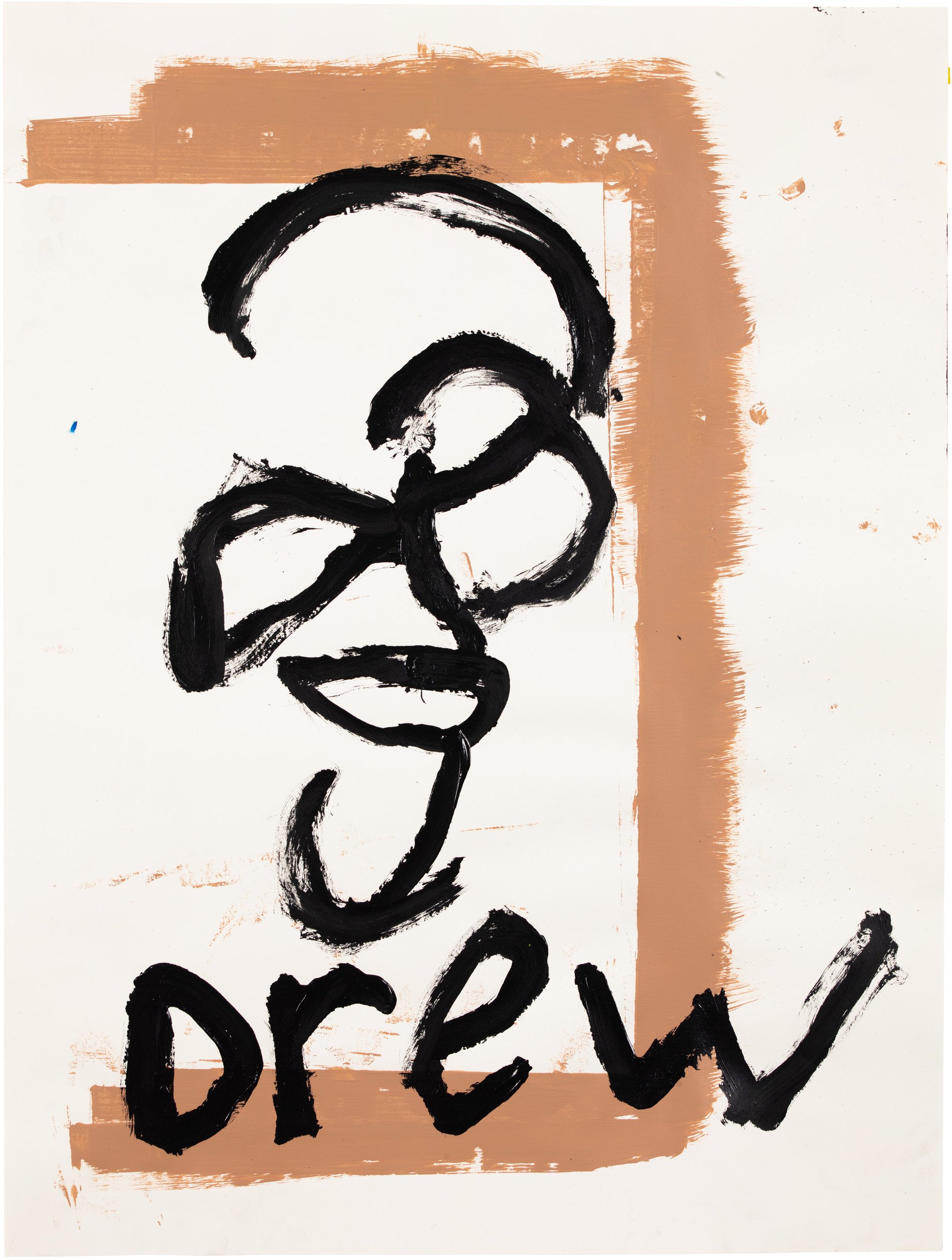  Drew Beattie and Ben Shepard DBBS-DRW-2021-026  2021 acrylic on paper 24 x 18 inches 
