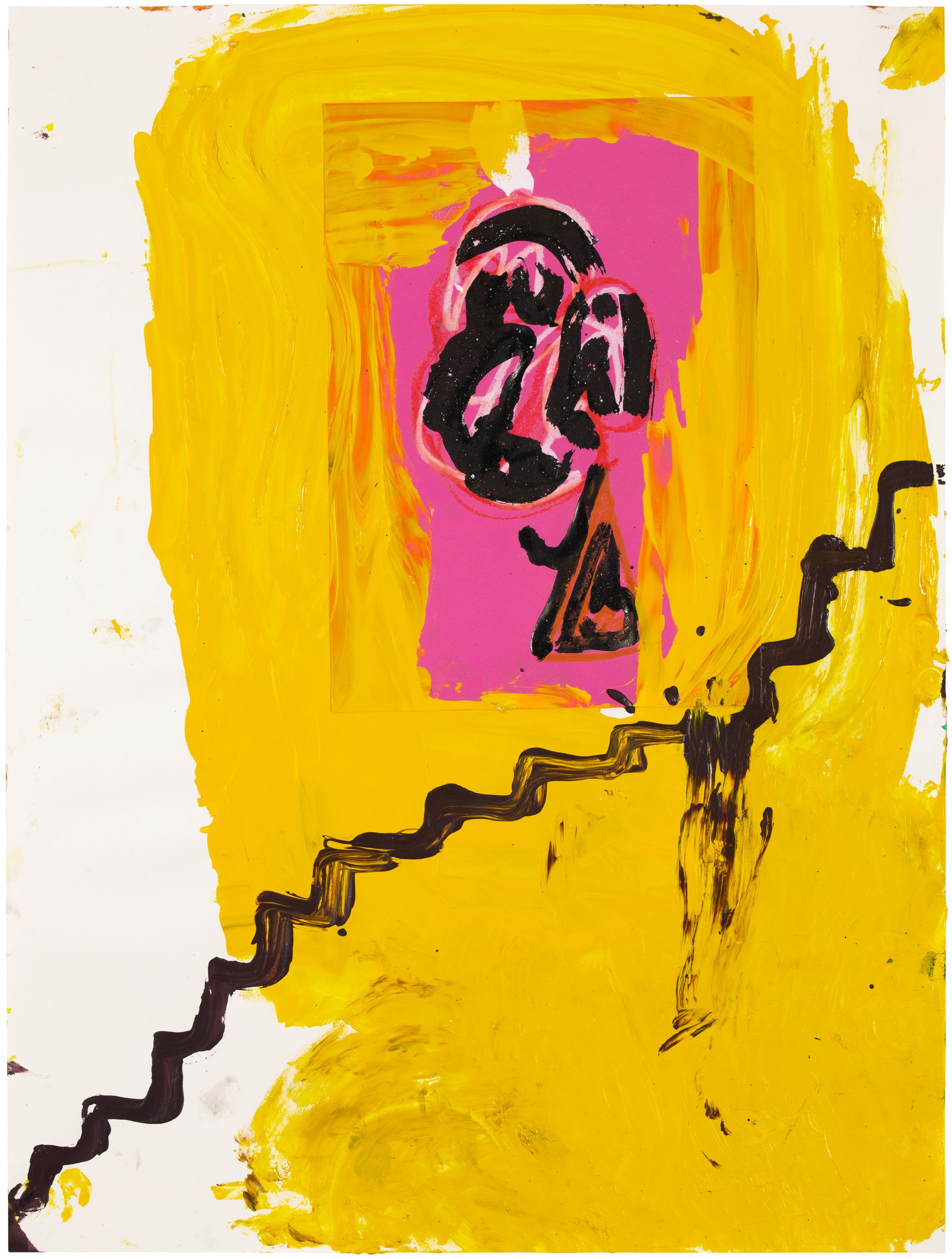  Drew Beattie and Ben Shepard DBBS-DRW-2021-117 2021 acrylic and collage on paper 24 x 18 inches 