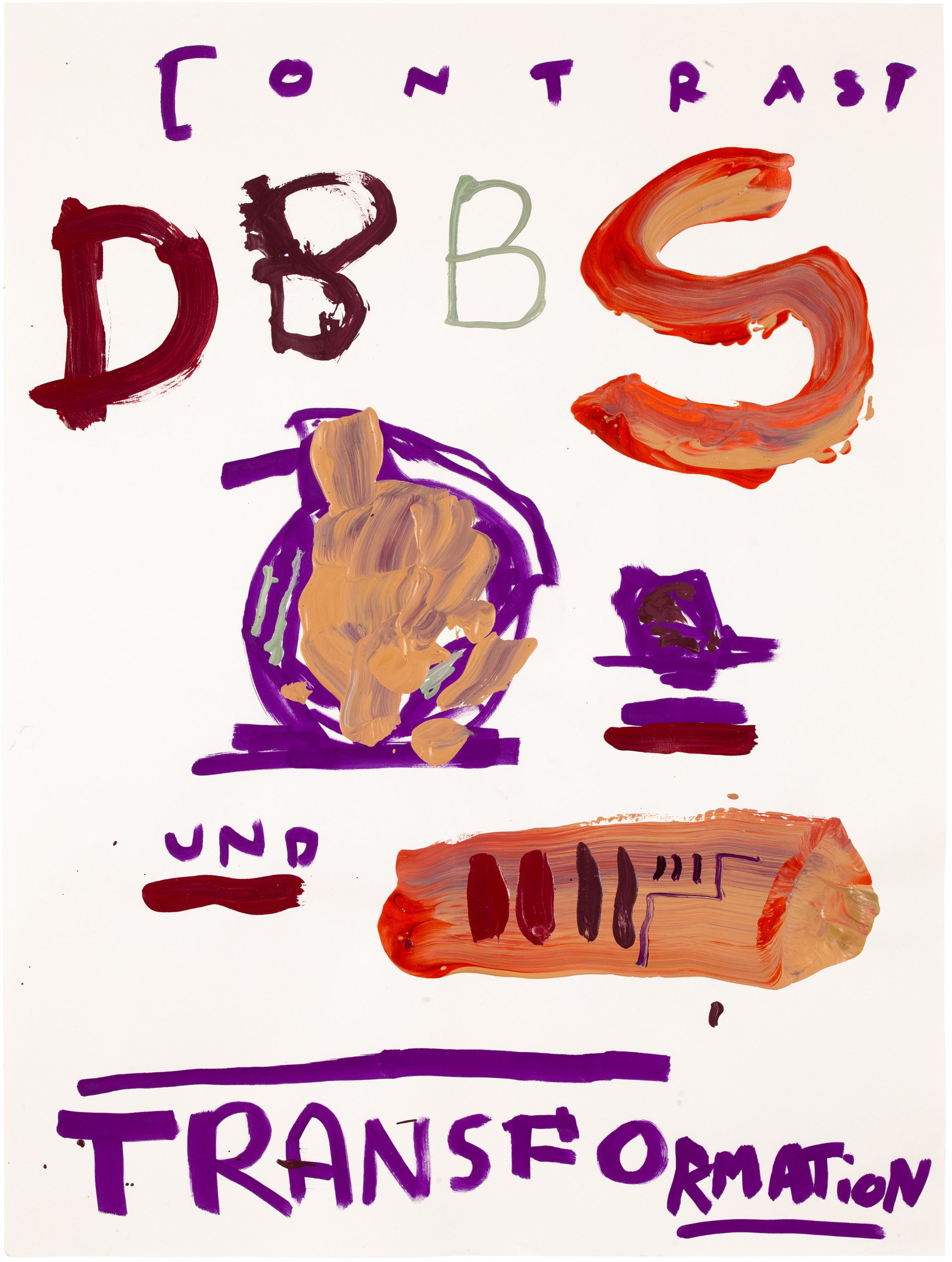  Drew Beattie and Ben Shepard DBBS-DRW-2021-157  2021 acrylic on paper 24 x 18 inches 