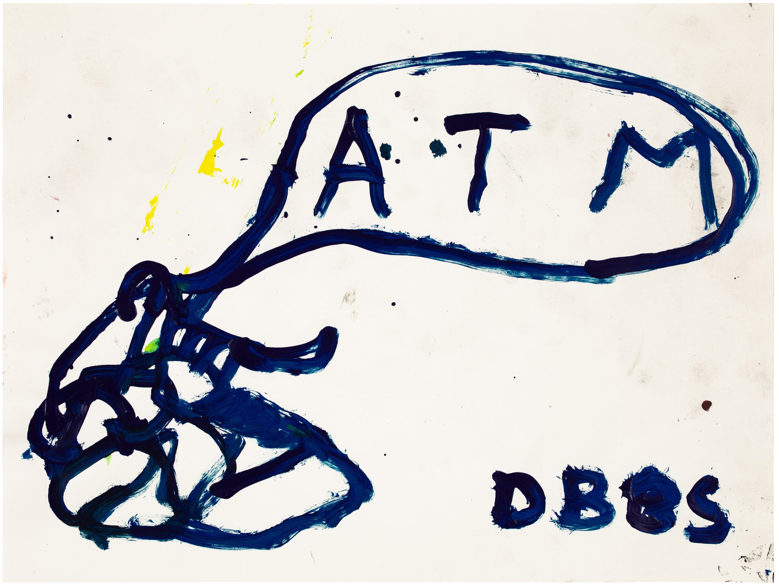  Drew Beattie and Ben Shepard DBBS-DRW-2021-191 2021 acrylic on paper 18 x 24 inches 