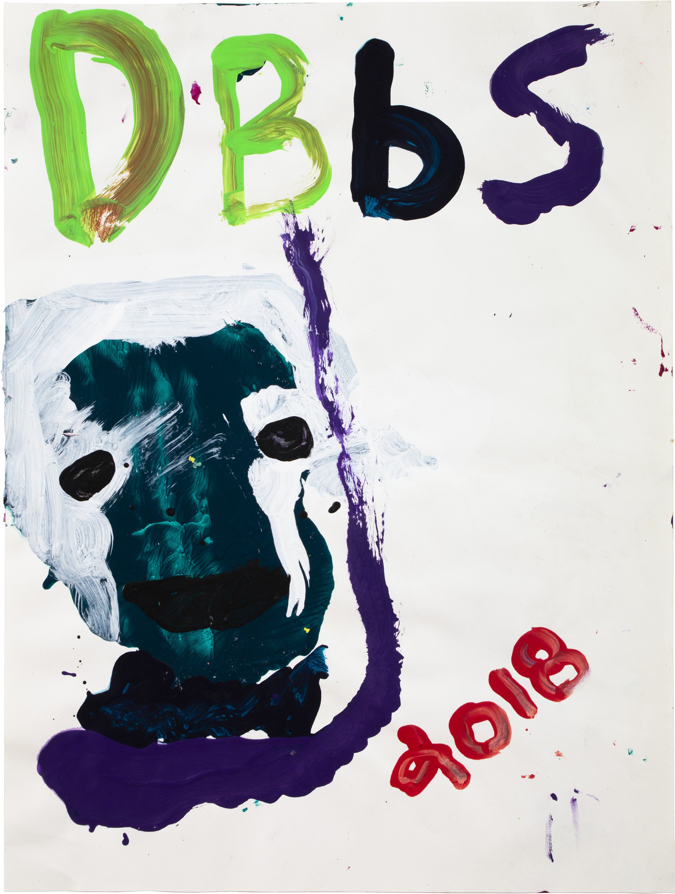  Drew Beattie and Ben Shepard  DBBS-DRW-2018-282   2018 acrylic on paper 24 x 18 inches 