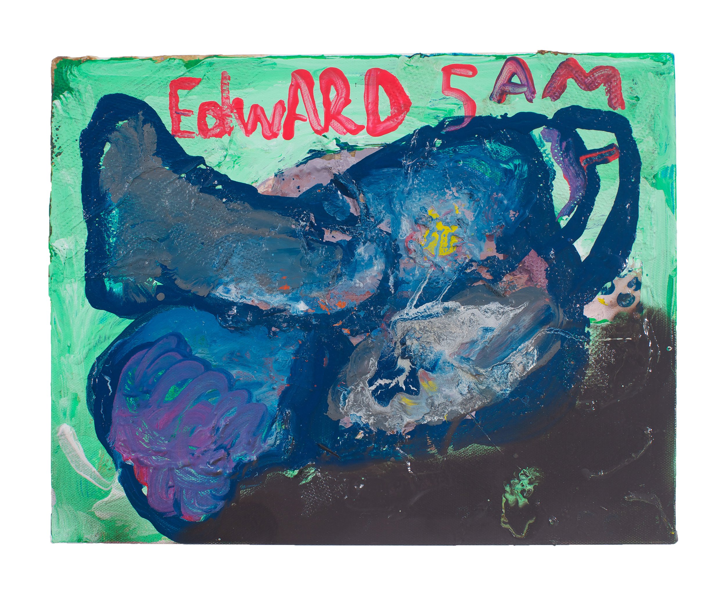  Drew Beattie and Ben Shepard  Edward 5 AM   2014 acrylic on canvas 11 x 14 inches 