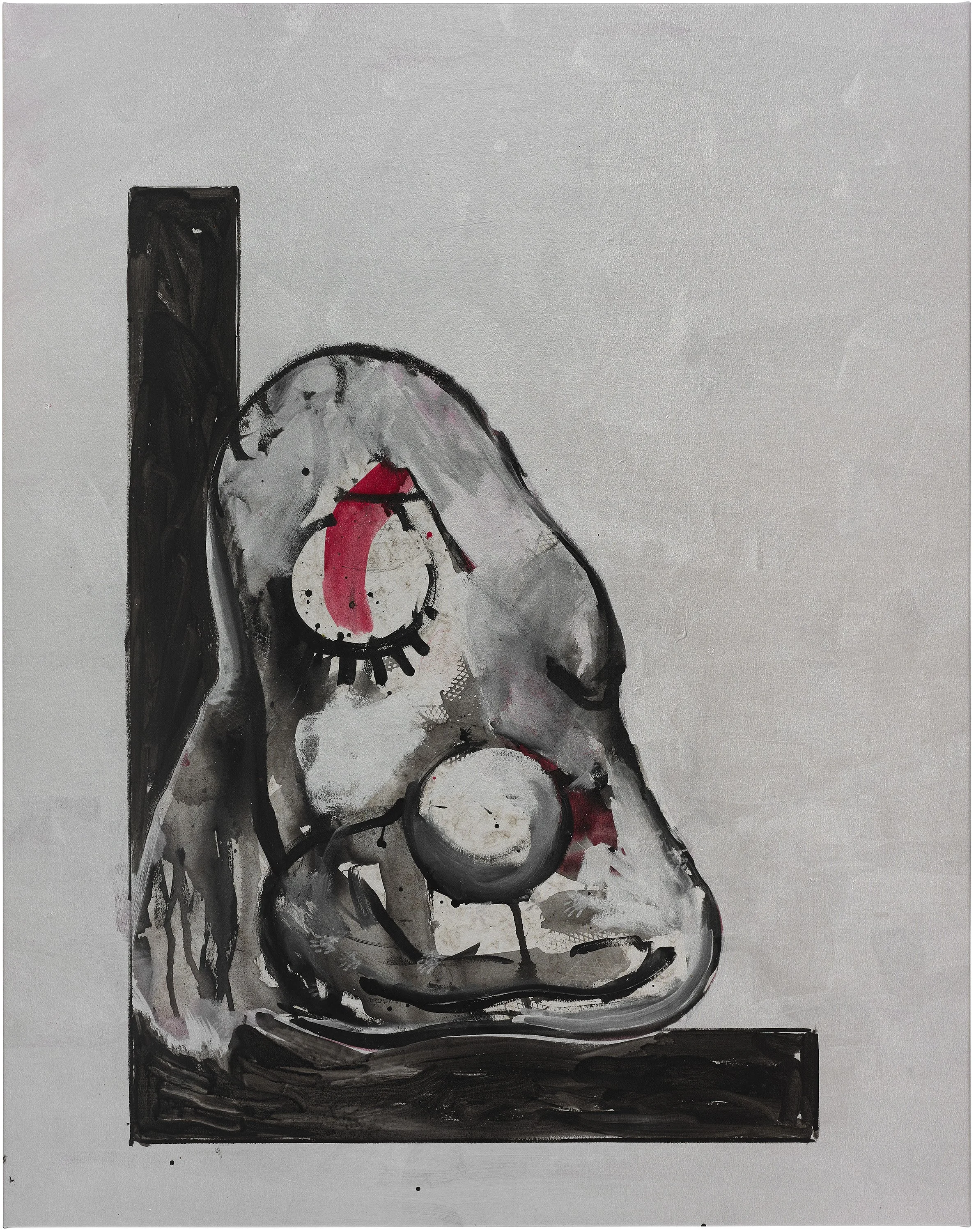  Drew Beattie                                                                                             Silver Clown  &nbsp;2025                                                                                             acrylic on canvas          