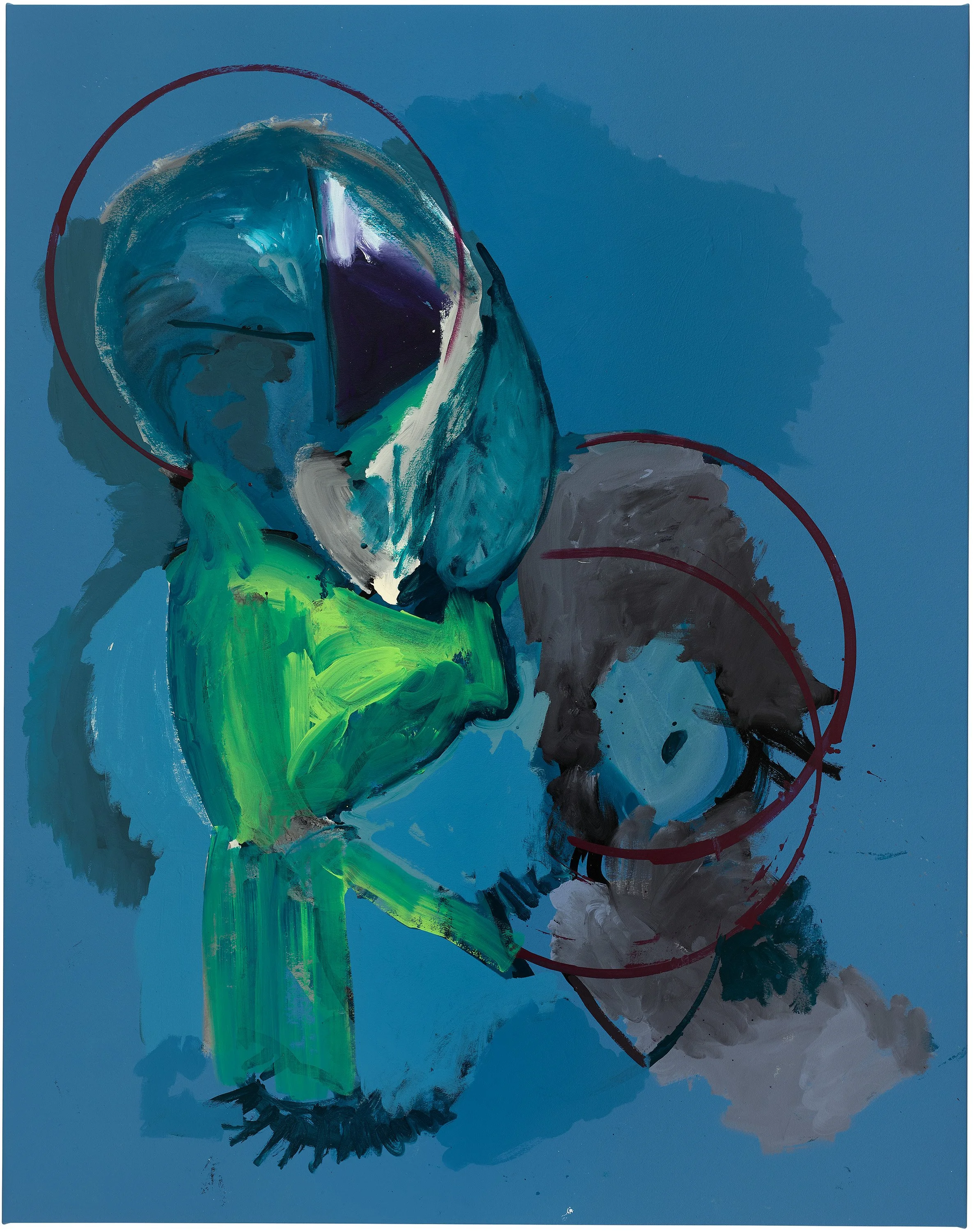  Drew Beattie                                                                                             Plural Self&nbsp;  2025                                                                                                acrylic on canvas        