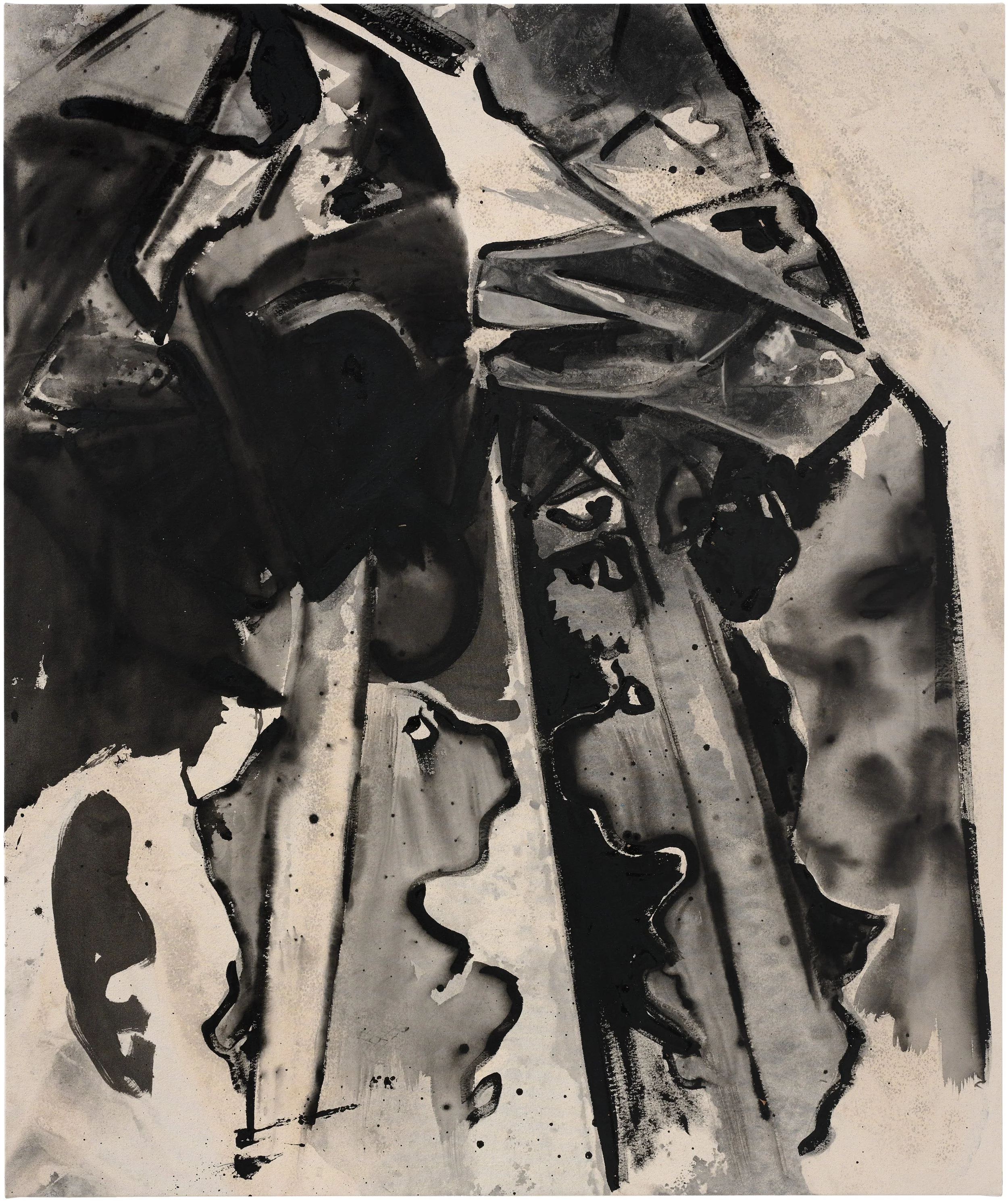  Drew Beattie  The Ride Home&nbsp;  2025 acrylic and ink on canvas 64 × 54 inches 