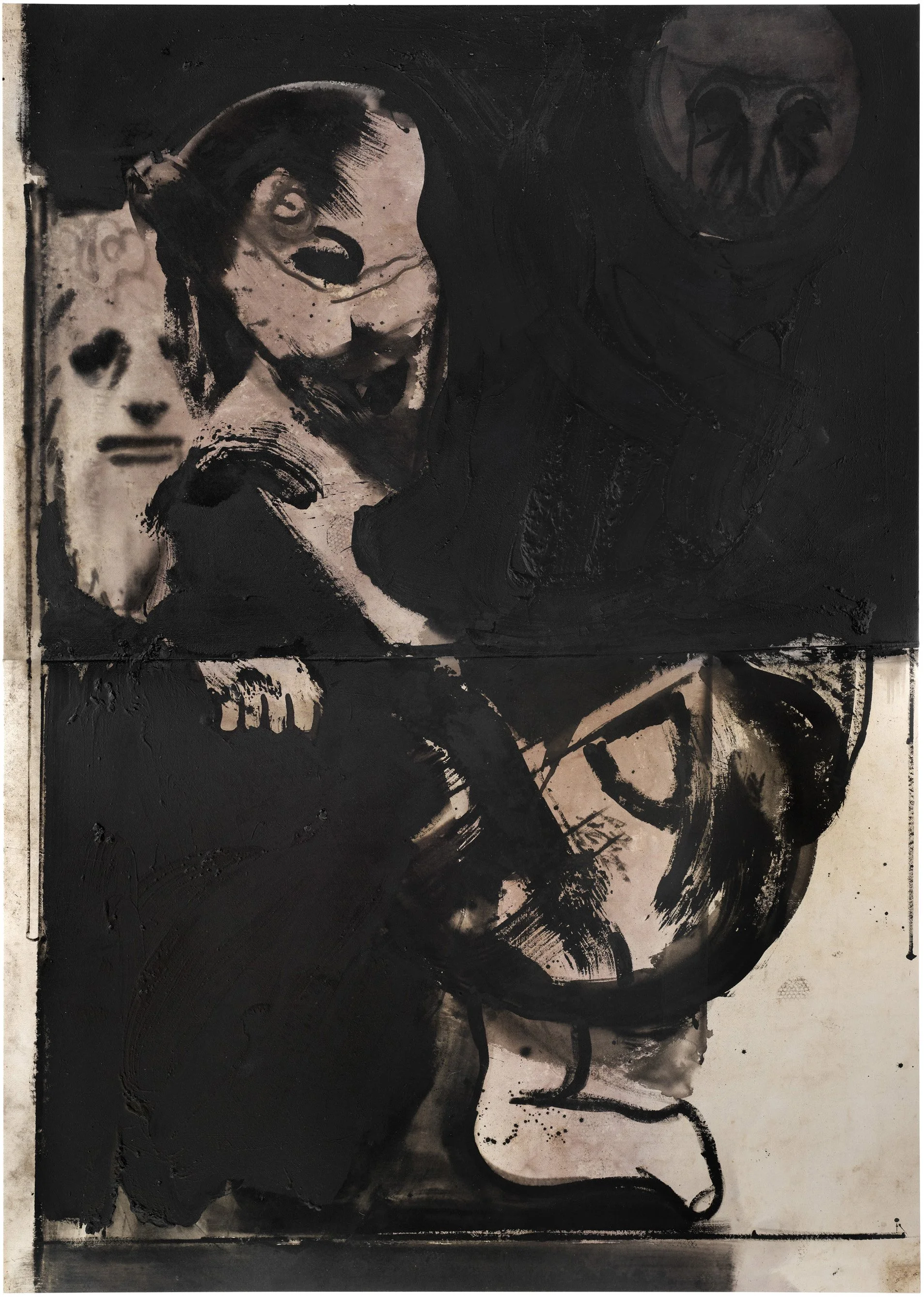  Drew Beattie  The Supplicant   2025 acrylic and ink on canvas 132 × 94 inches 