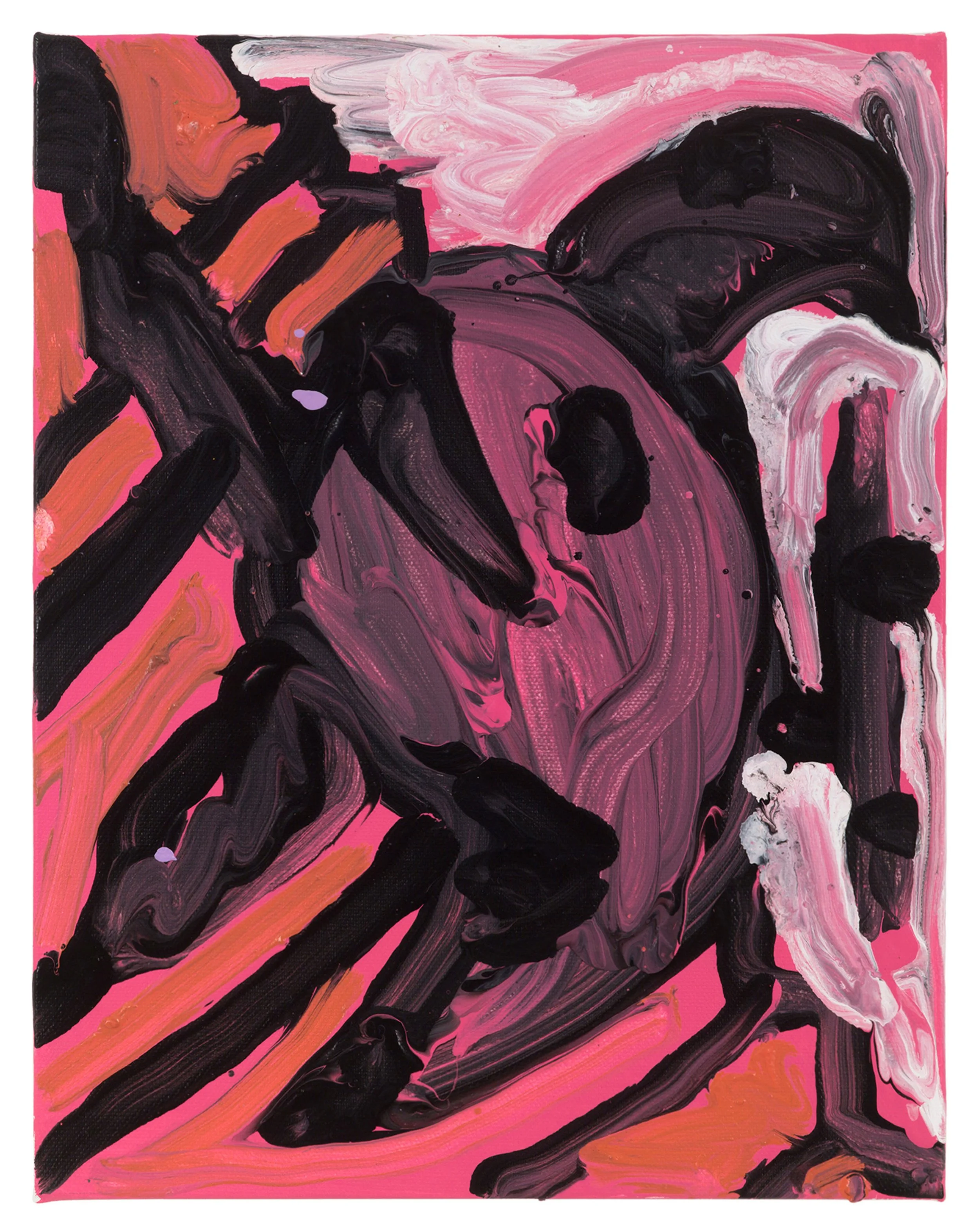  Drew Beattie and Ben Shepard  Tadpole Chimney   2019 acrylic on canvas 14 x 11 inches 