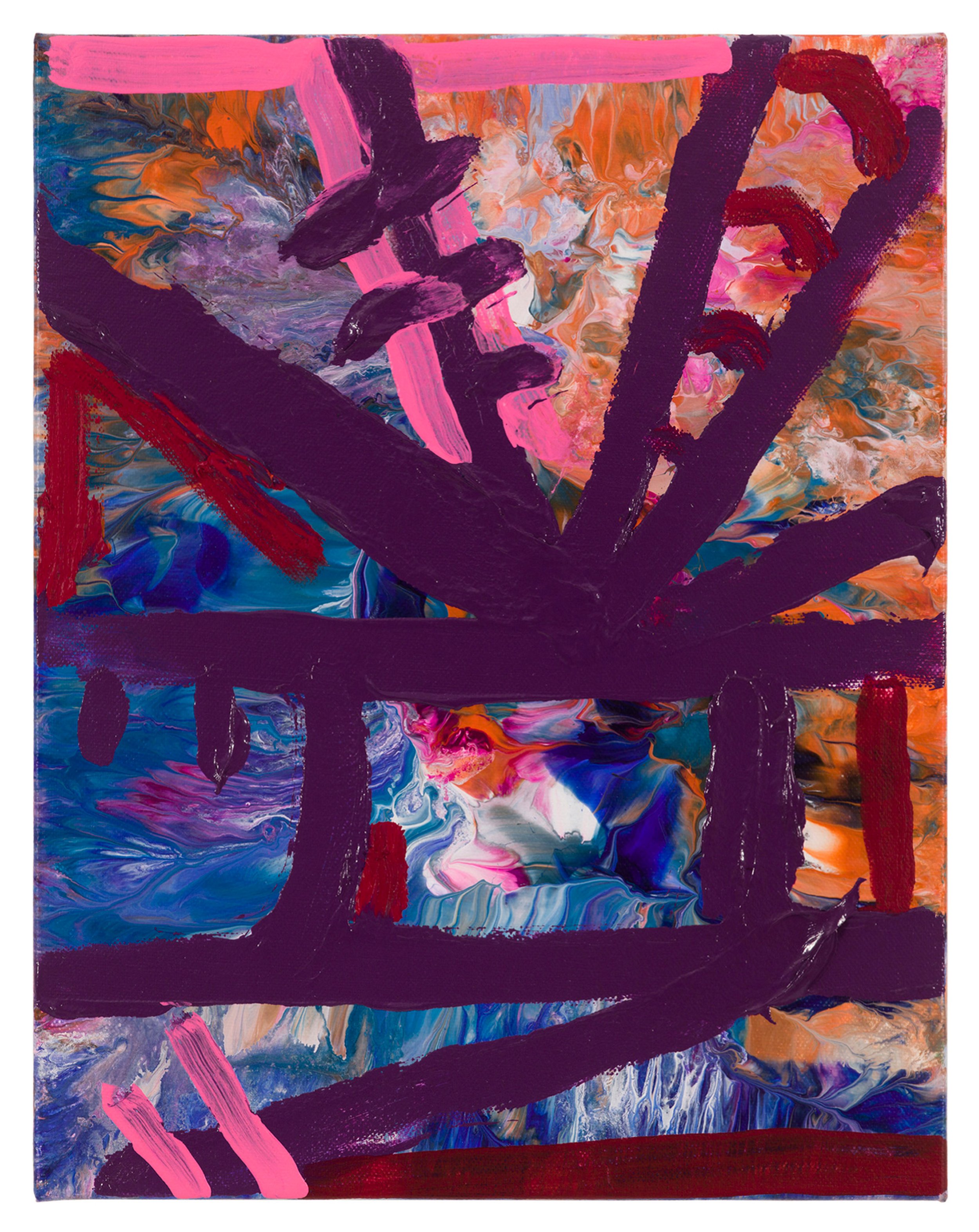  Drew Beattie and Ben Shepard  The Attic   2019 acrylic on canvas 14 x 11 inches 