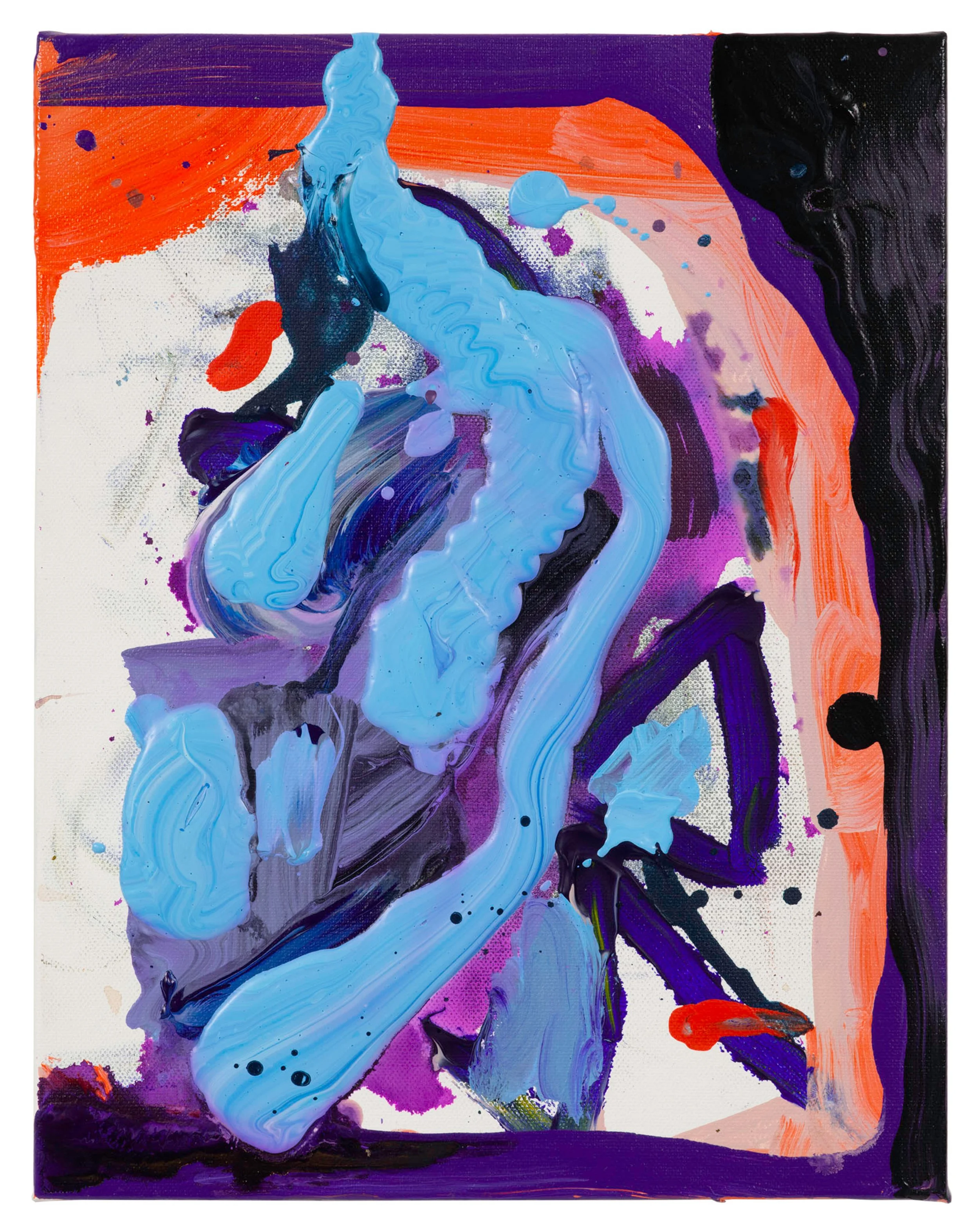  Drew Beattie and Ben Shepard  Blue Angel   2019 acrylic on canvas 14 x 11 inches 