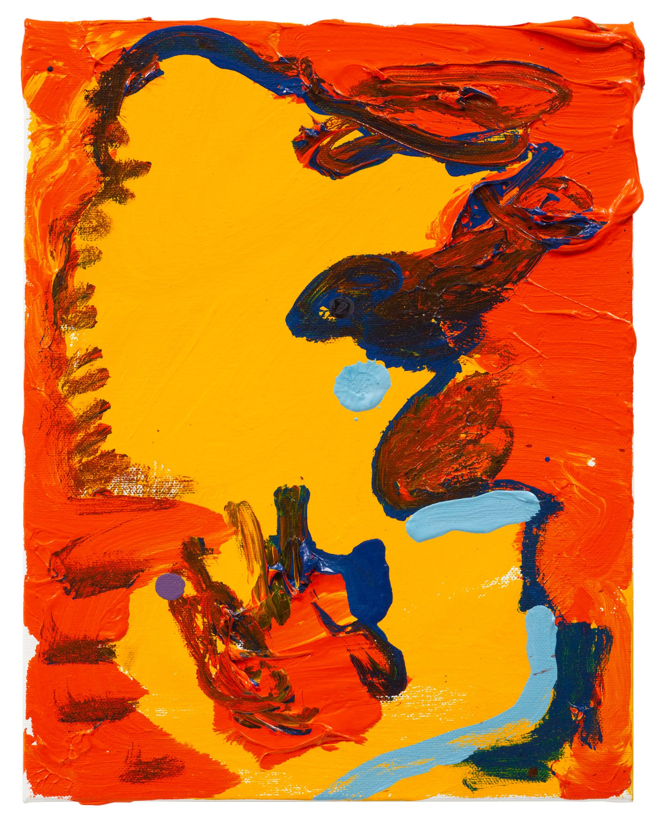  Drew Beattie and Ben Shepard  Judas Miscellaneous   2019 acrylic on canvas 14 x 11 inches 