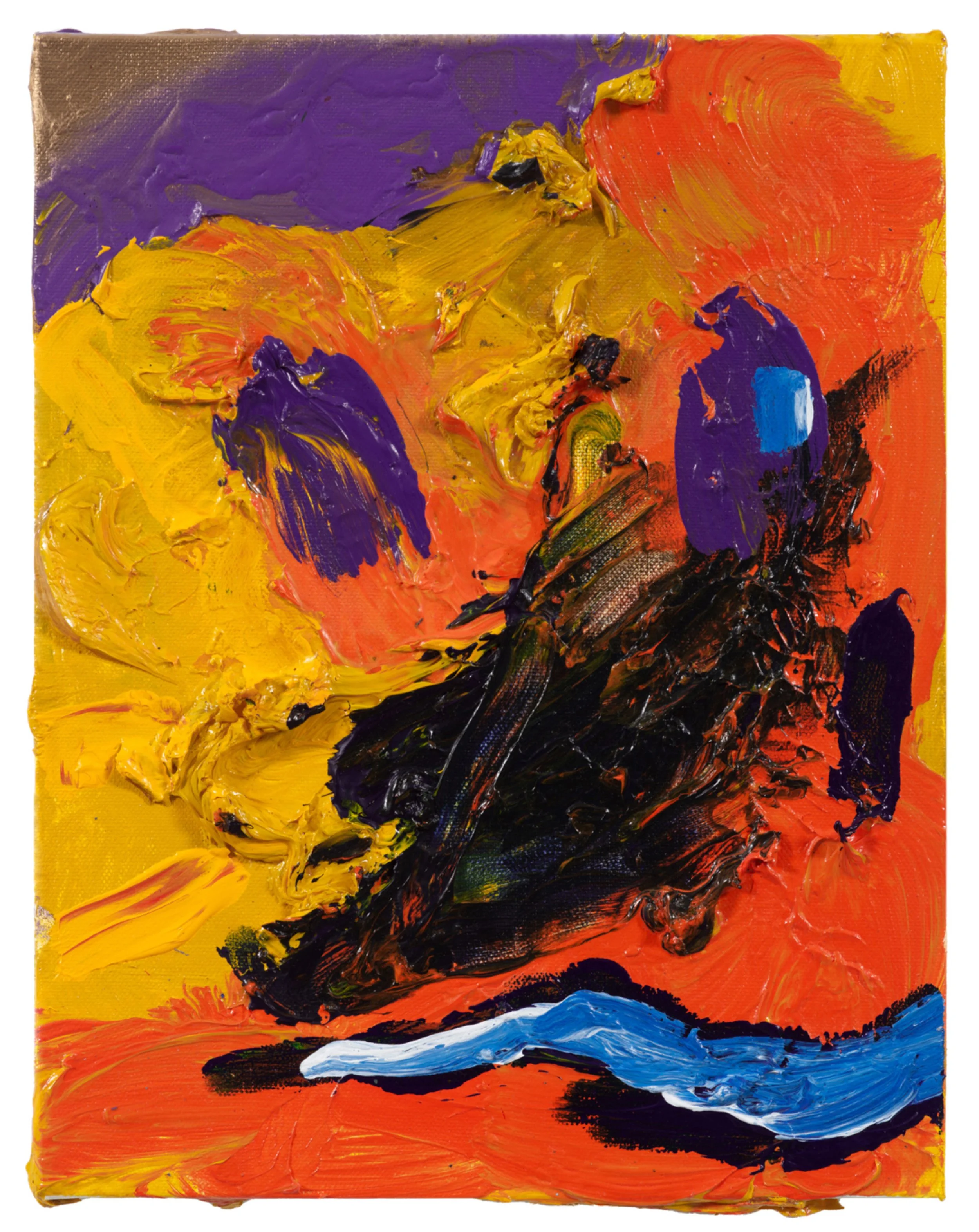  Drew Beattie and Ben Shepard  Human Clay   2019 acrylic on canvas 14 x 11 inches 