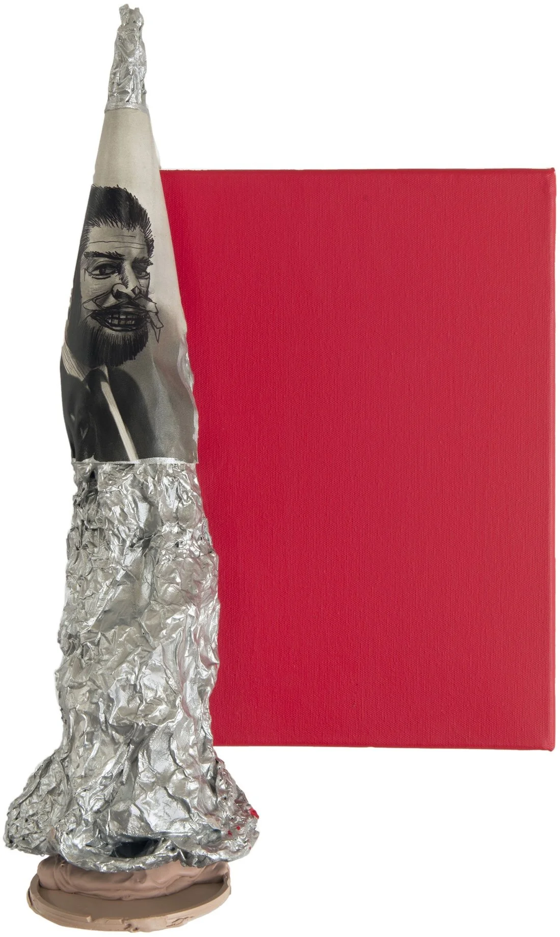  Drew Beattie  Horse   2014 acrylic, collage, foil and bondo on canvas 21 x 13 inches 