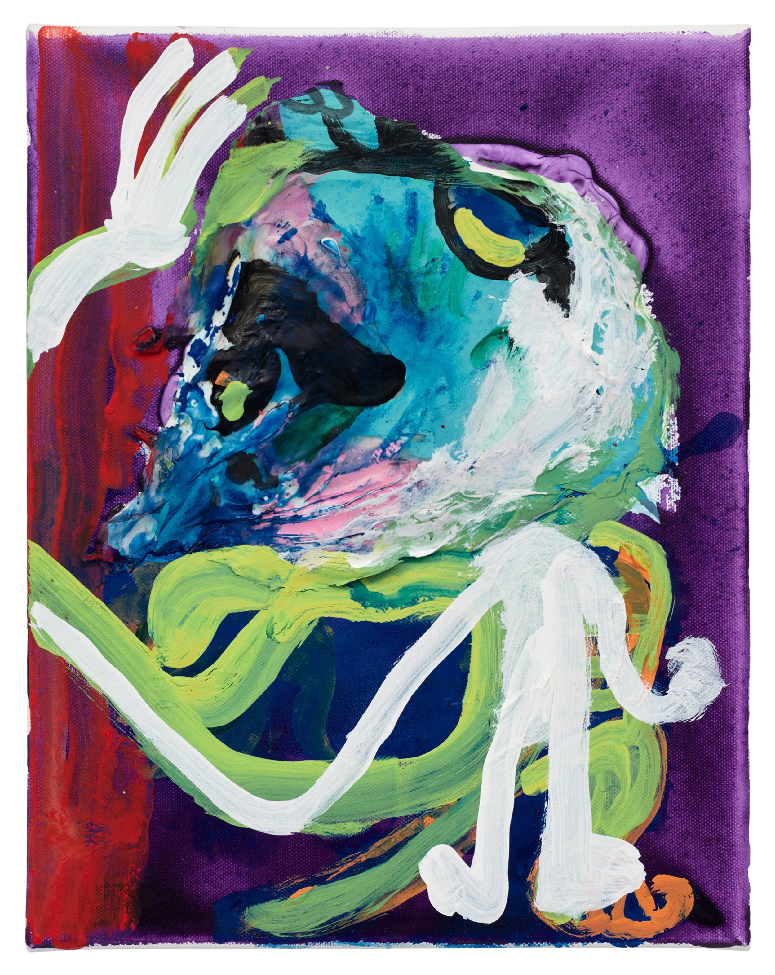  Drew Beattie and Ben Shepard  The Actor   2024 acrylic on canvas 14 x 11 inches 