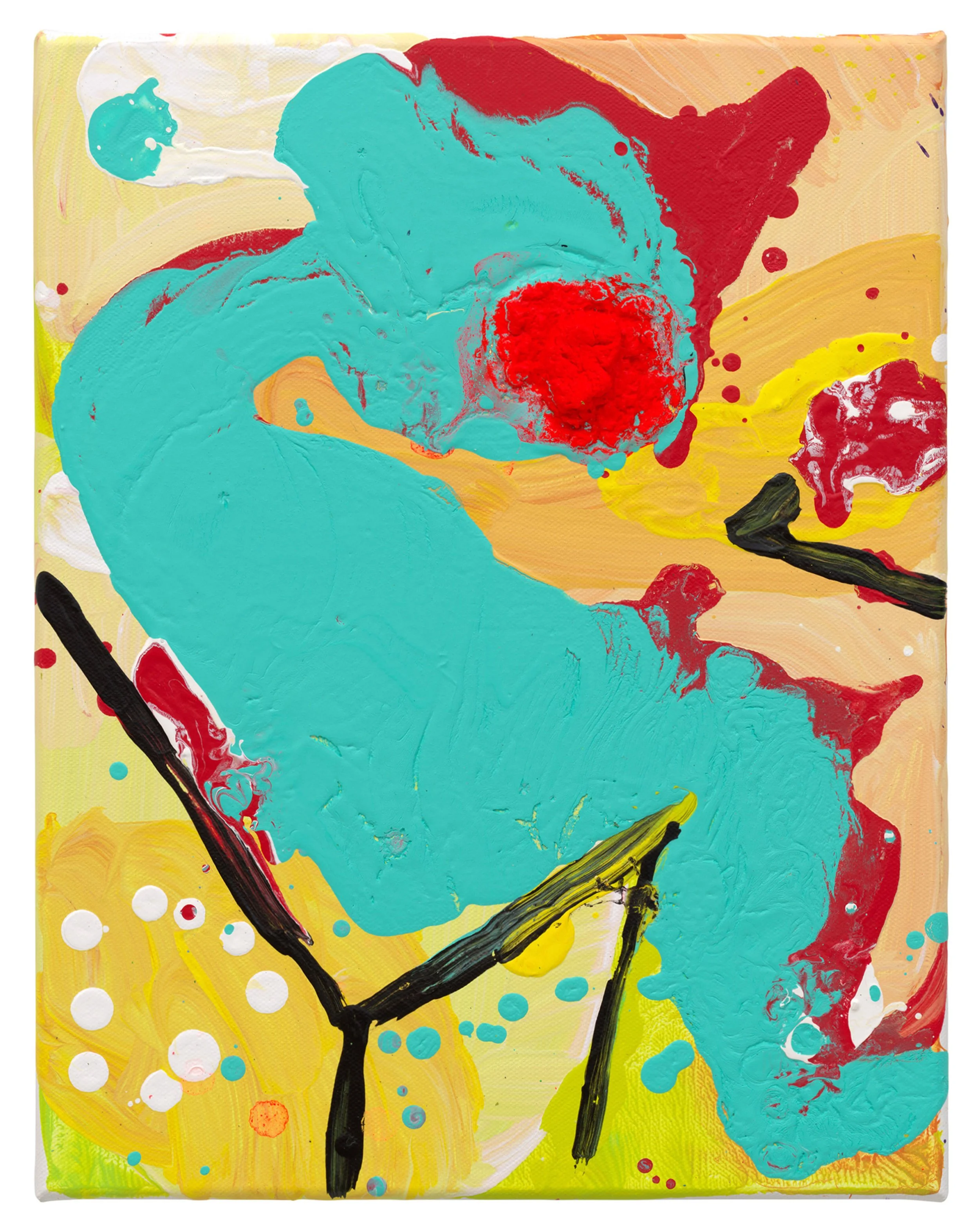  Drew Beattie and Ben Shepard  The Chair in the Corner   2022 acrylic on canvas 14 x 11 inches 