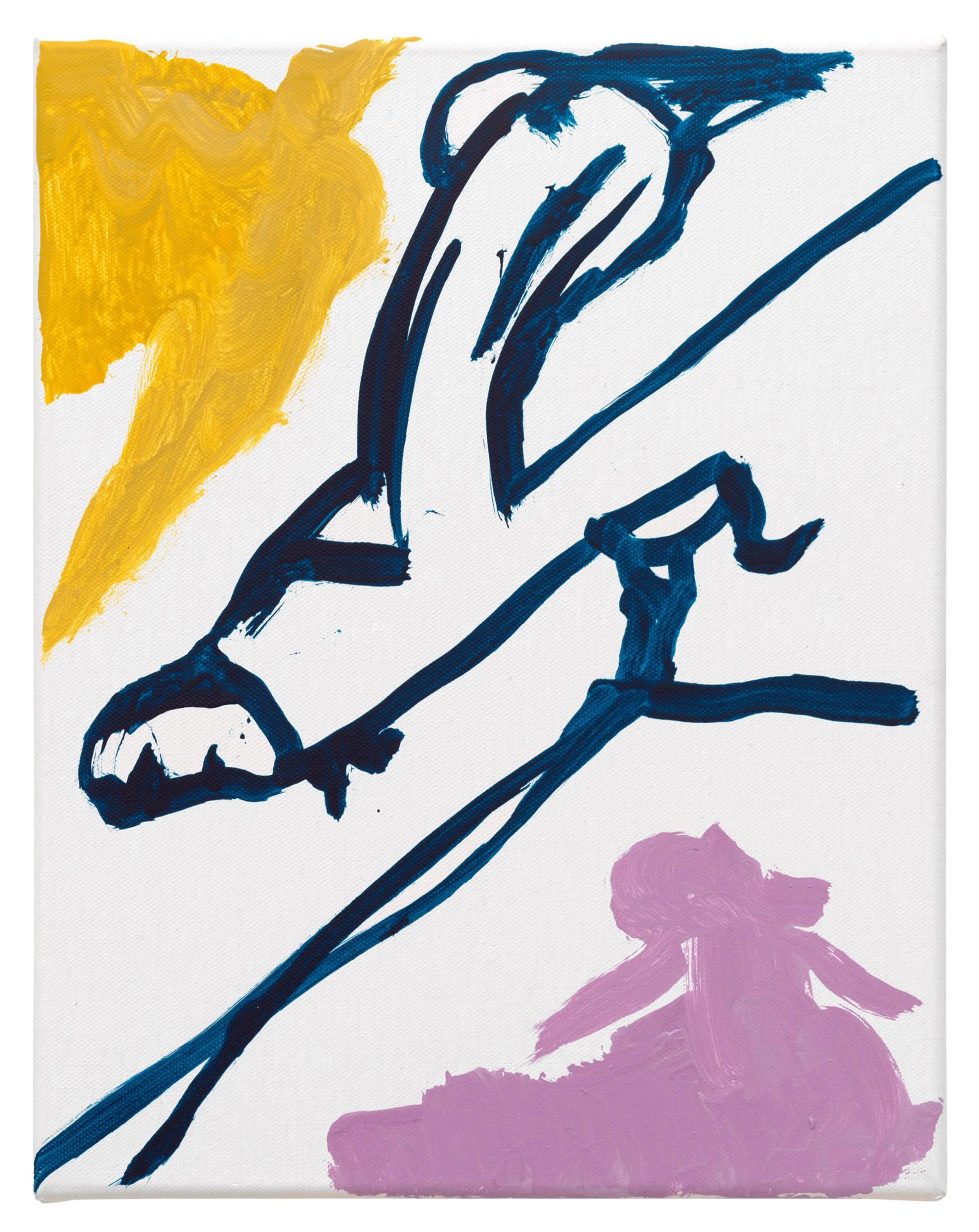  Drew Beattie and Ben Shepard  American Musical   2022 acrylic on canvas 14 x 11 inches 
