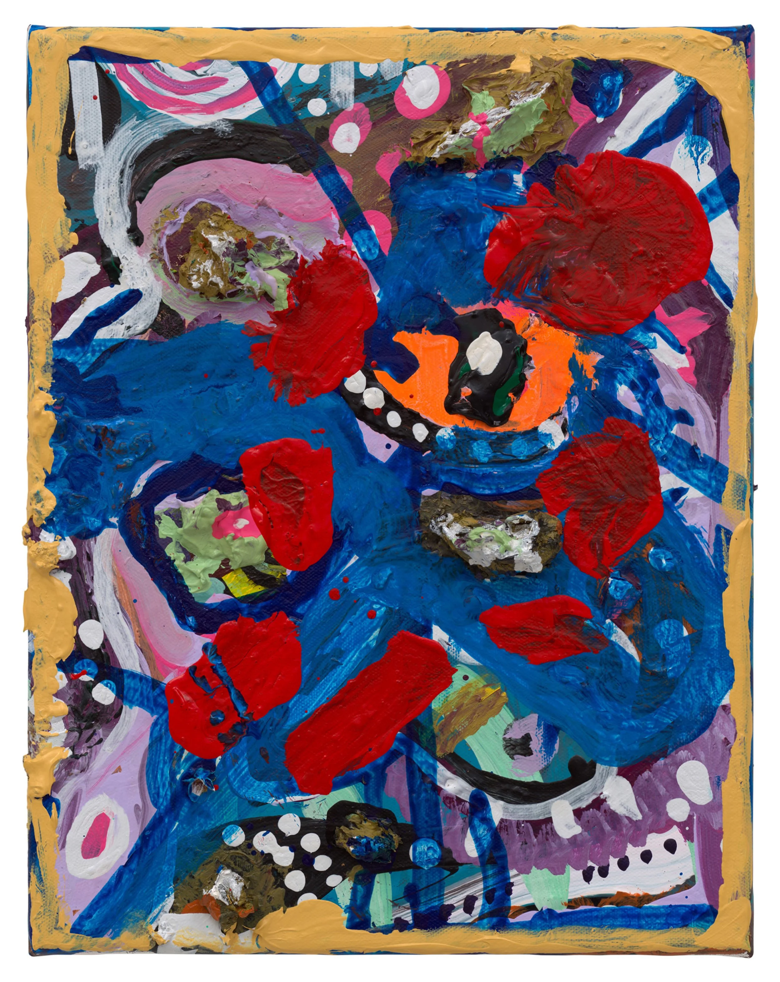  Drew Beattie and Ben Shepard  Spiritual Props 1   2022 acrylic on canvas 14 x 11 inches 