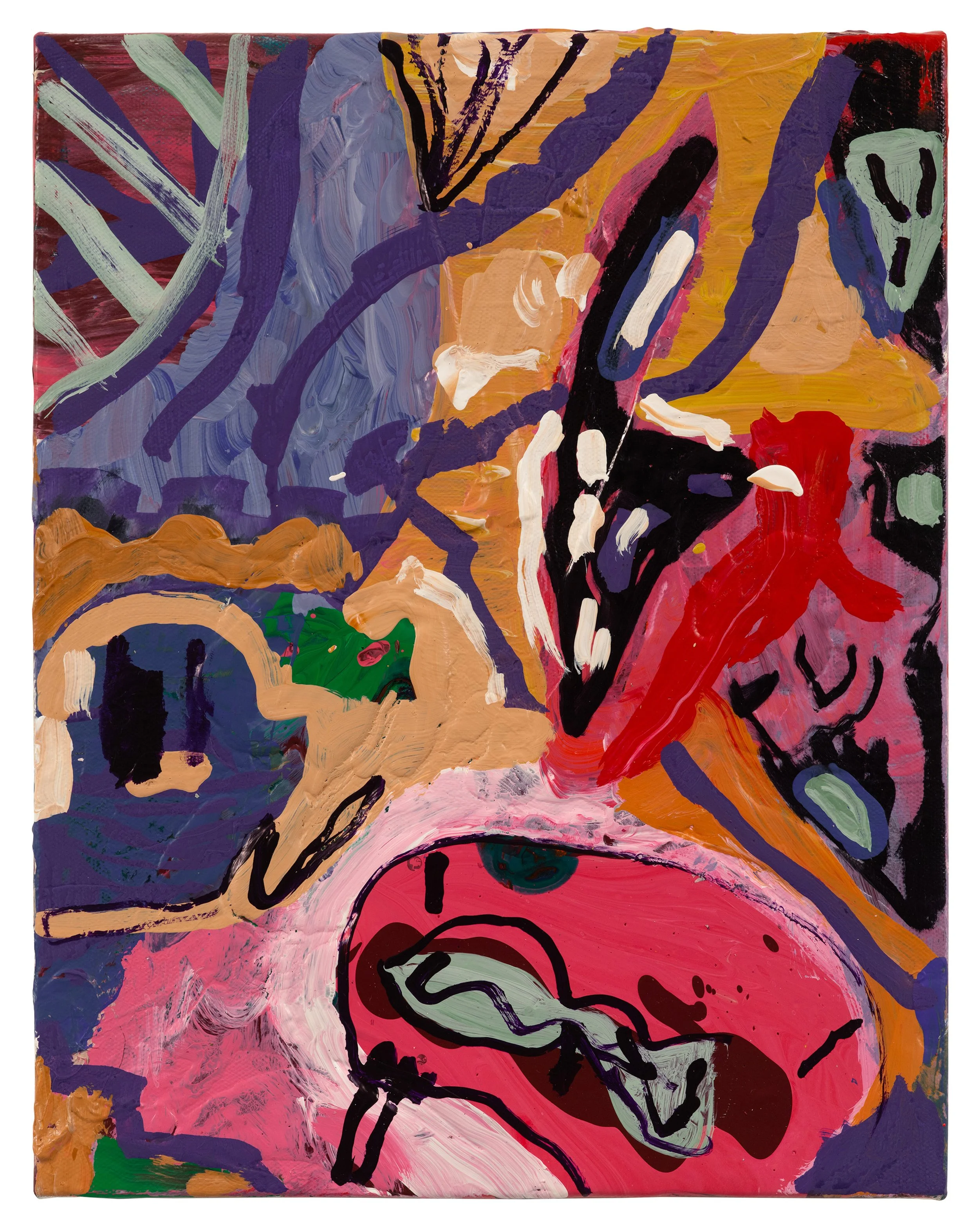  Drew Beattie and Ben Shepard  Autumn Sectional   2021 acrylic on canvas 14 x 11 inches 