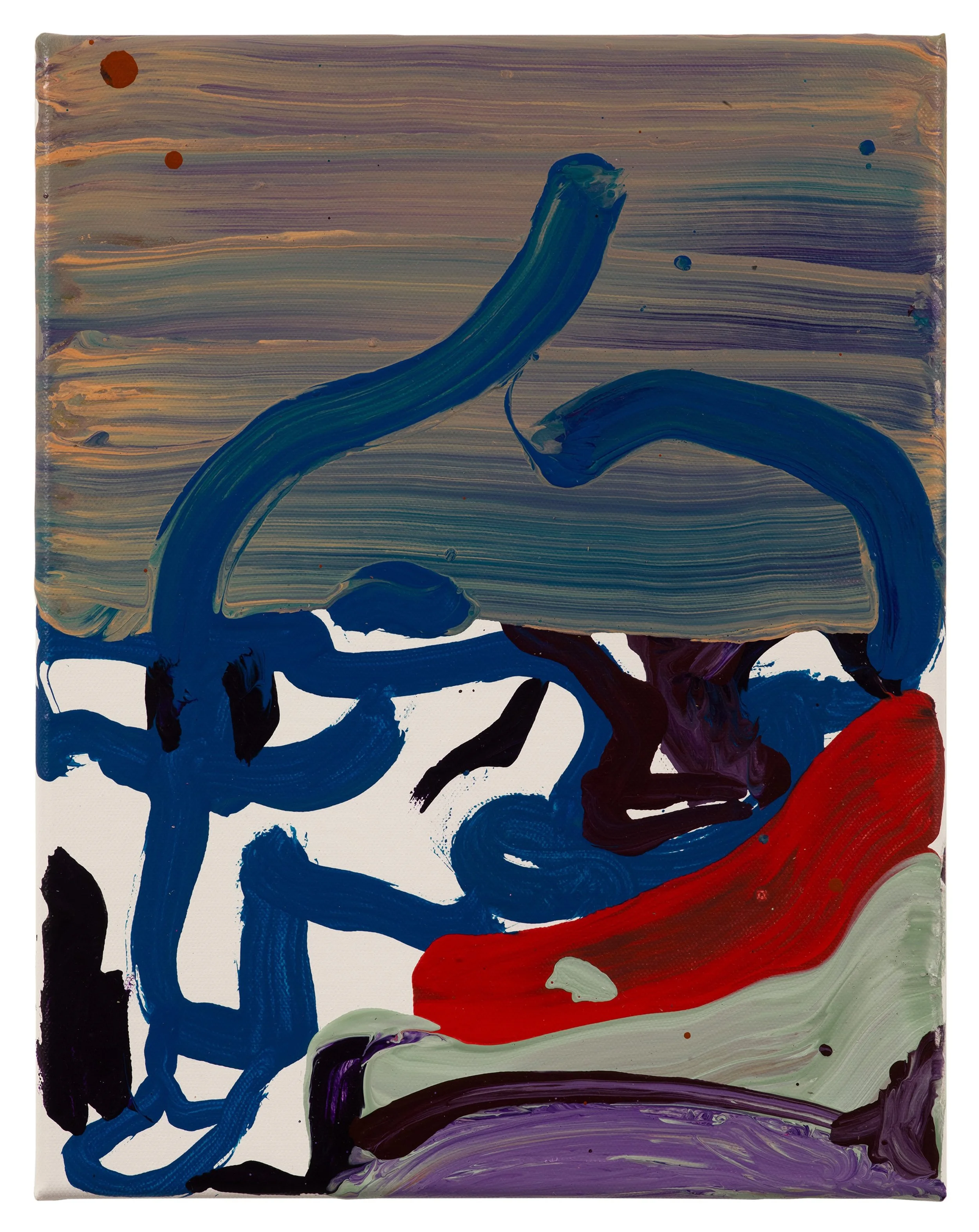  Drew Beattie and Ben Shepard  Horseshoe Morning   2021 acrylic on canvas 14 x 11 inches 