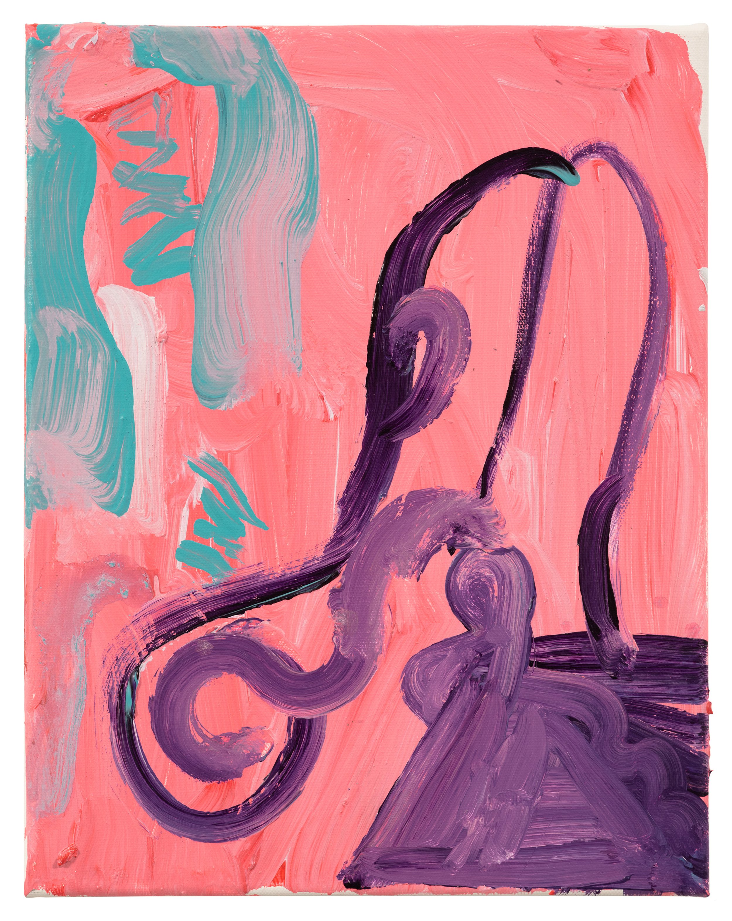  Drew Beattie and Ben Shepard  Bob Cotton   2021 acrylic on canvas 14 x 11 inches 