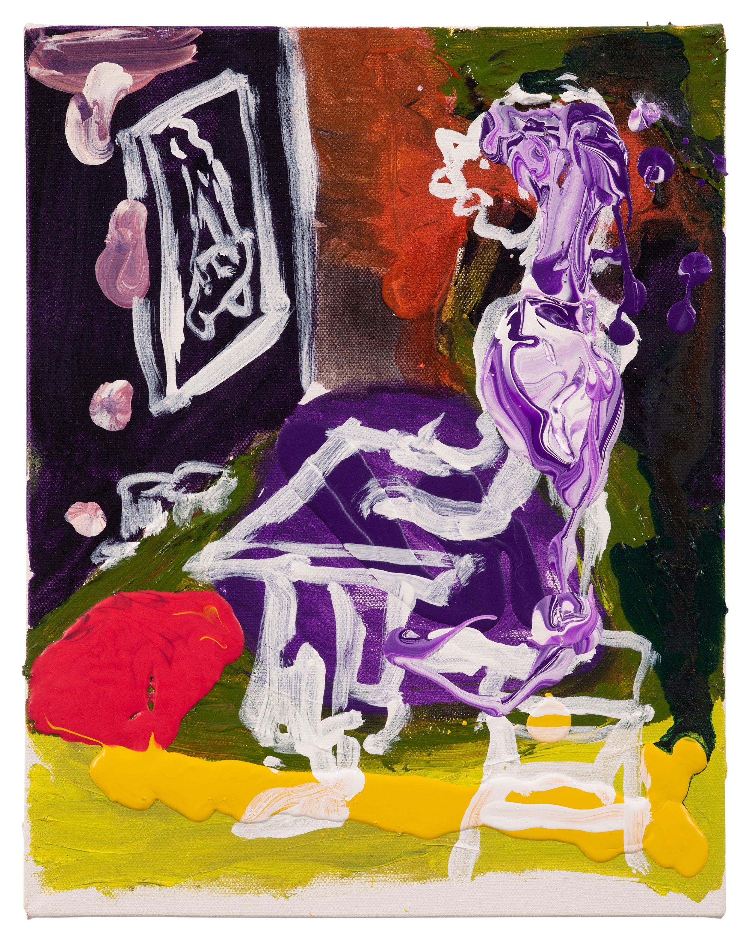  Drew Beattie and Ben Shepard The Drawer  2021 acrylic on canvas 14 x 11 inches 