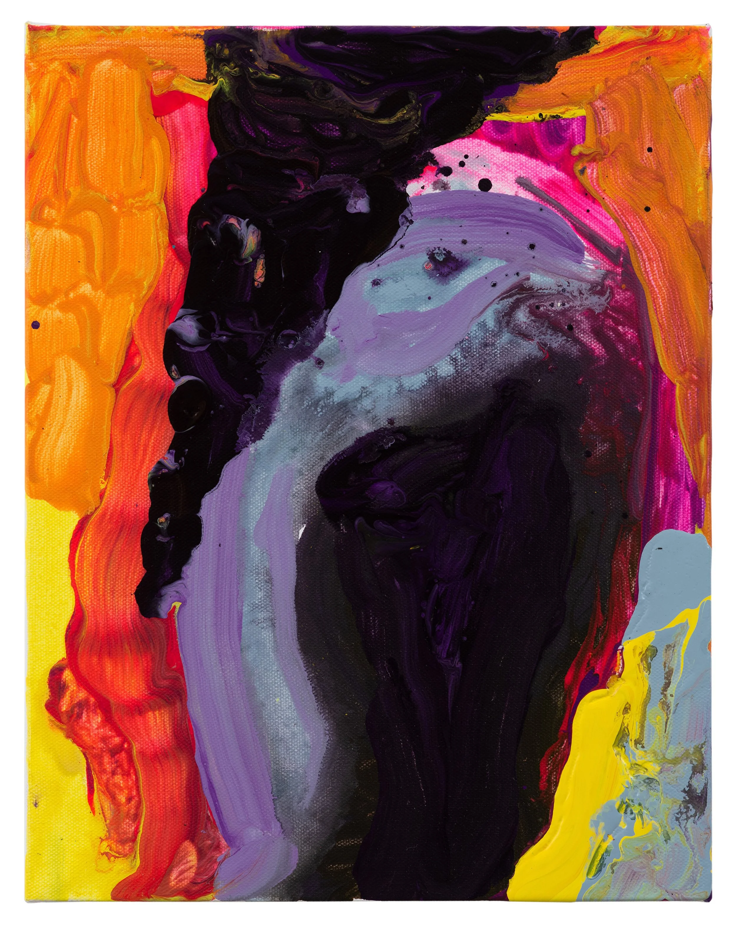  Drew Beattie and Ben Shepard  Little Dragon   2021 acrylic on canvas 14 x 11 inches 