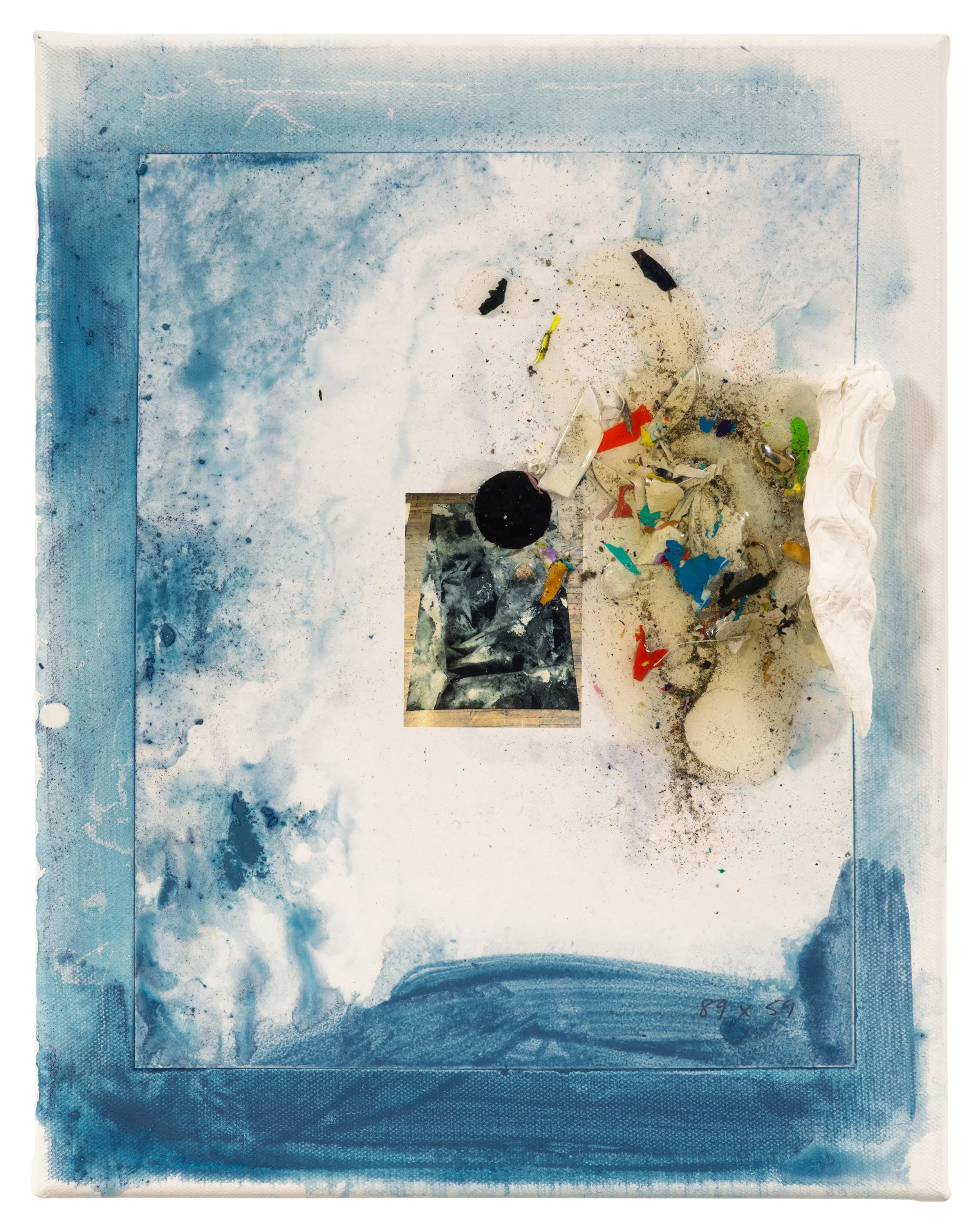  Drew Beattie   Crumb Journal   2021 acrylic and collage on canvas 14 x 11 inches 