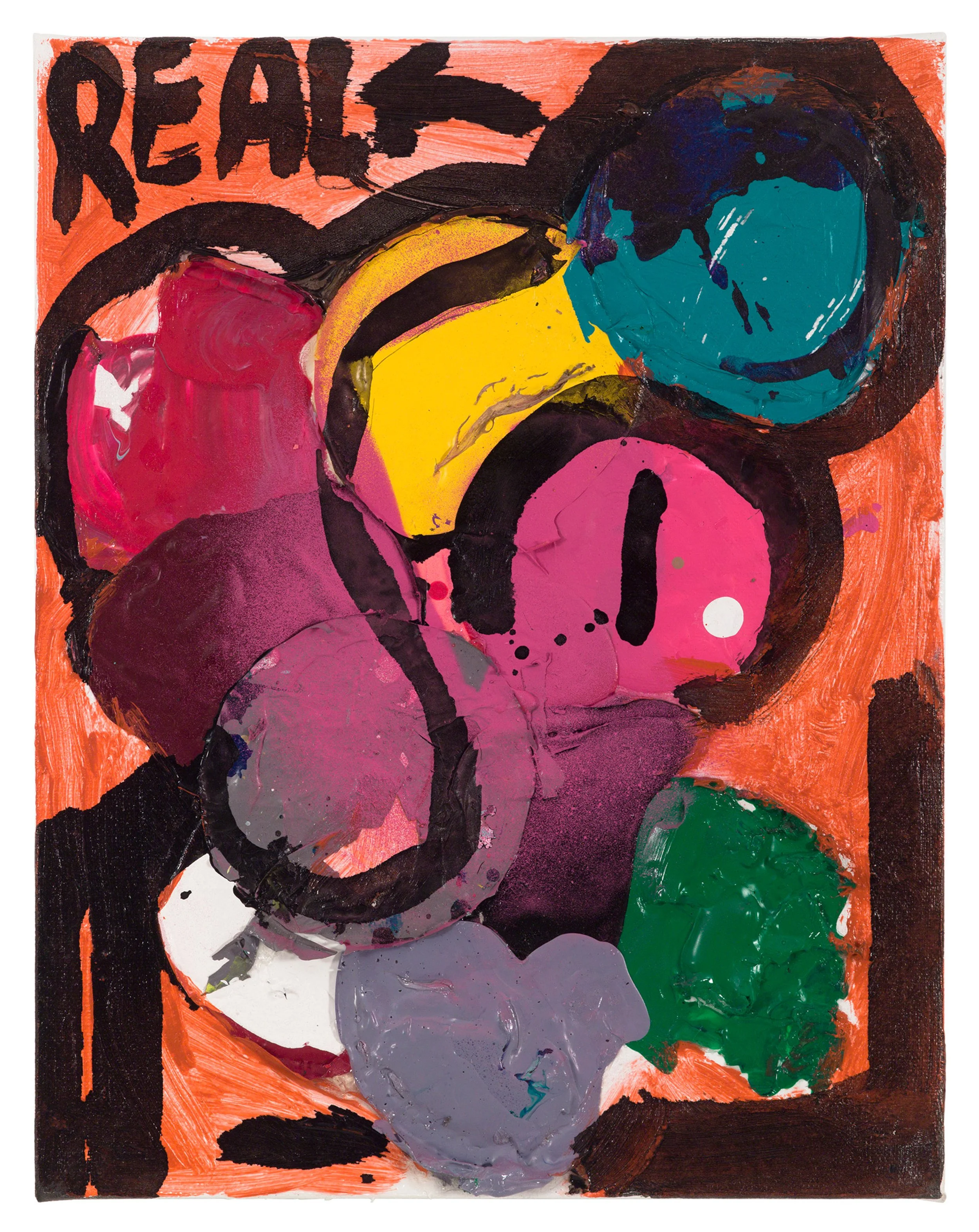  Drew Beattie and Ben Shepard  Real   2019 acrylic on canvas 14 x 11 inches 