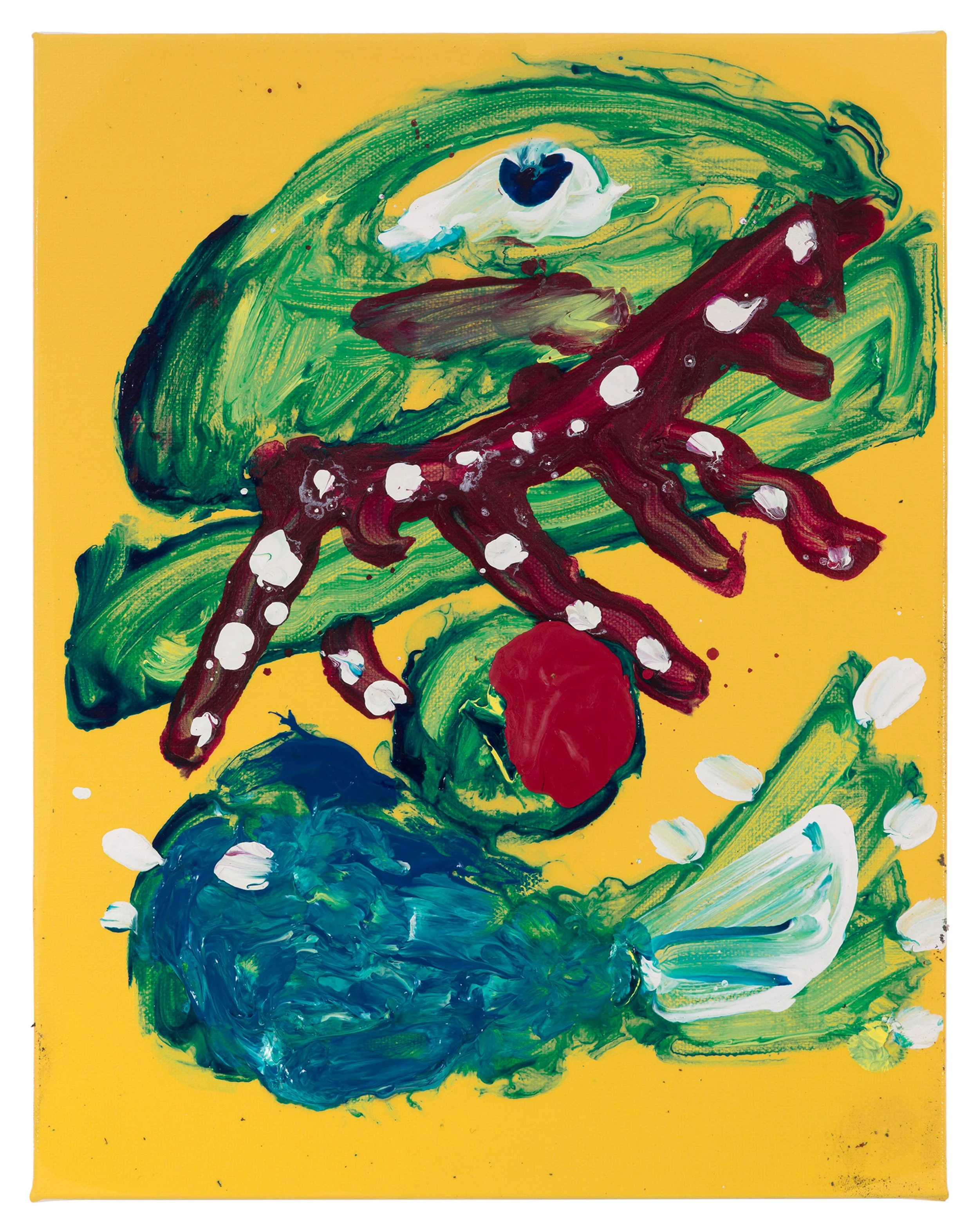  Drew Beattie and Ben Shepard   Fish   2019 acrylic on canvas 14 x 11 inches 