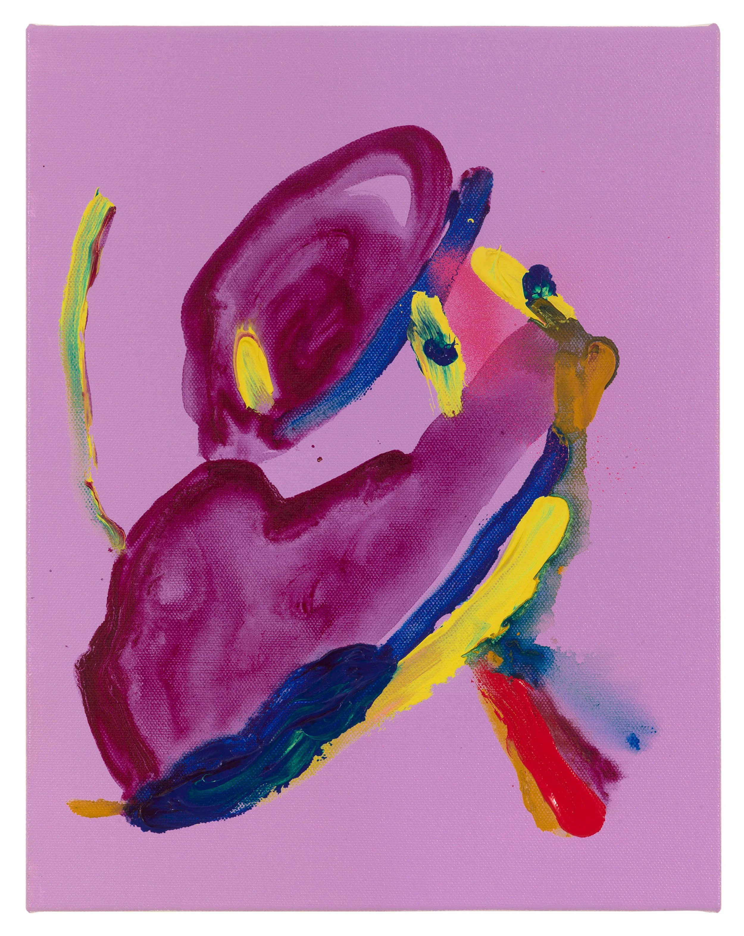  Drew Beattie and Ben Shepard  Baby Treasure   2019 acrylic on canvas 14 x 11 inches 