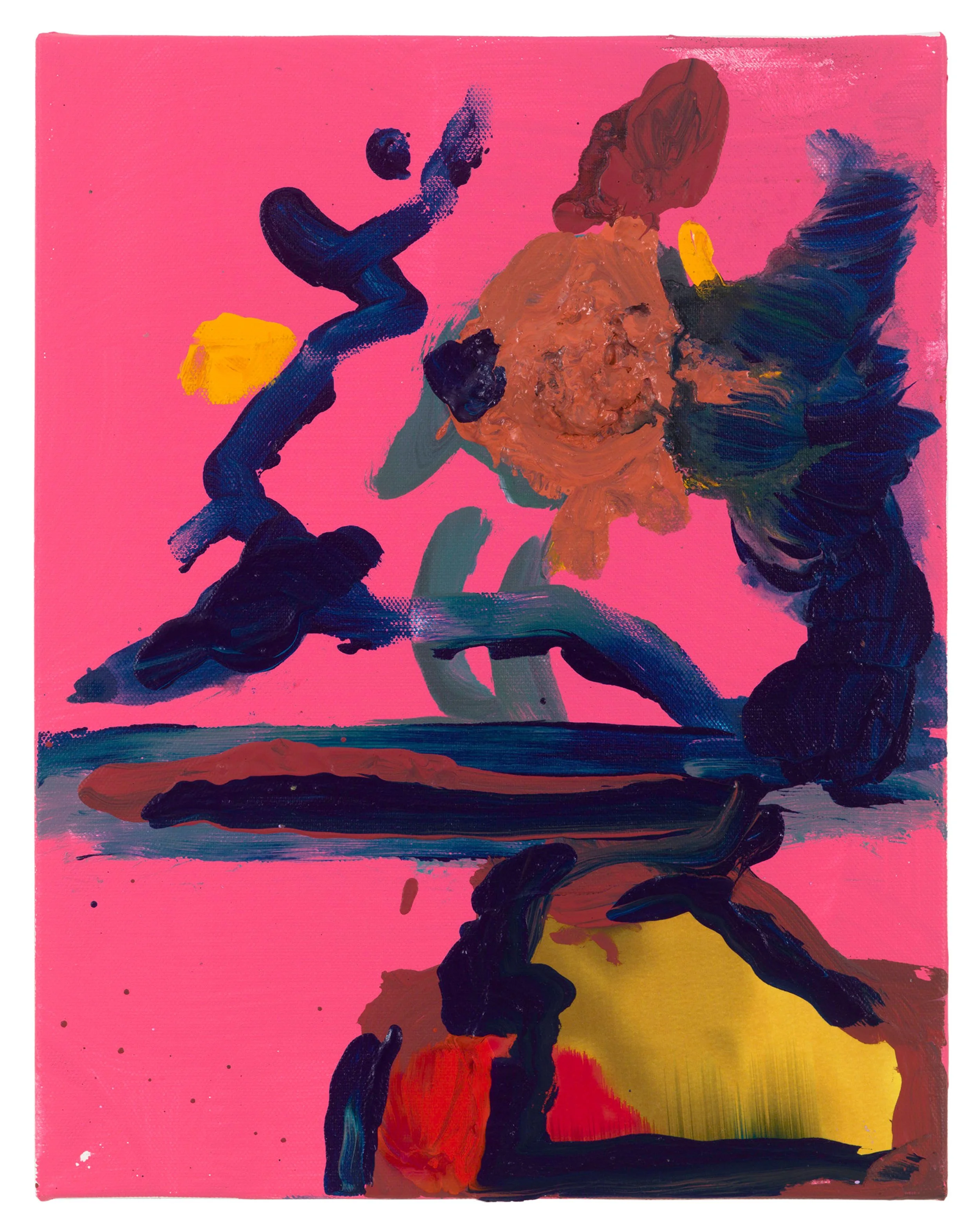  Drew Beattie and Ben Shepard  Tina’s Puppet   2019 acrylic on canvas 14 x 11 inches 