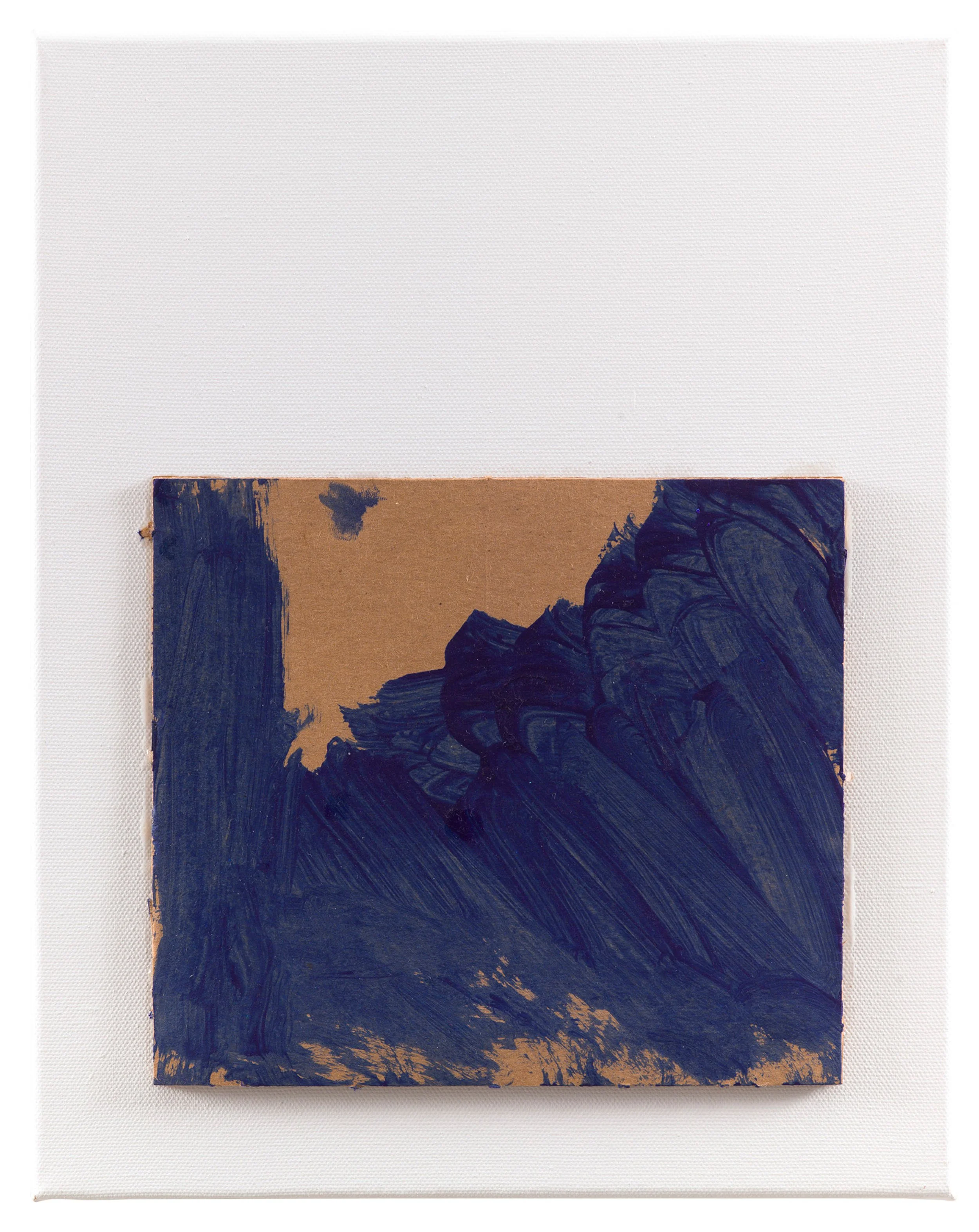  Drew Beattie  House on the Hill   2018 acrylic on cardboard on canvas 14 x 11 inches 