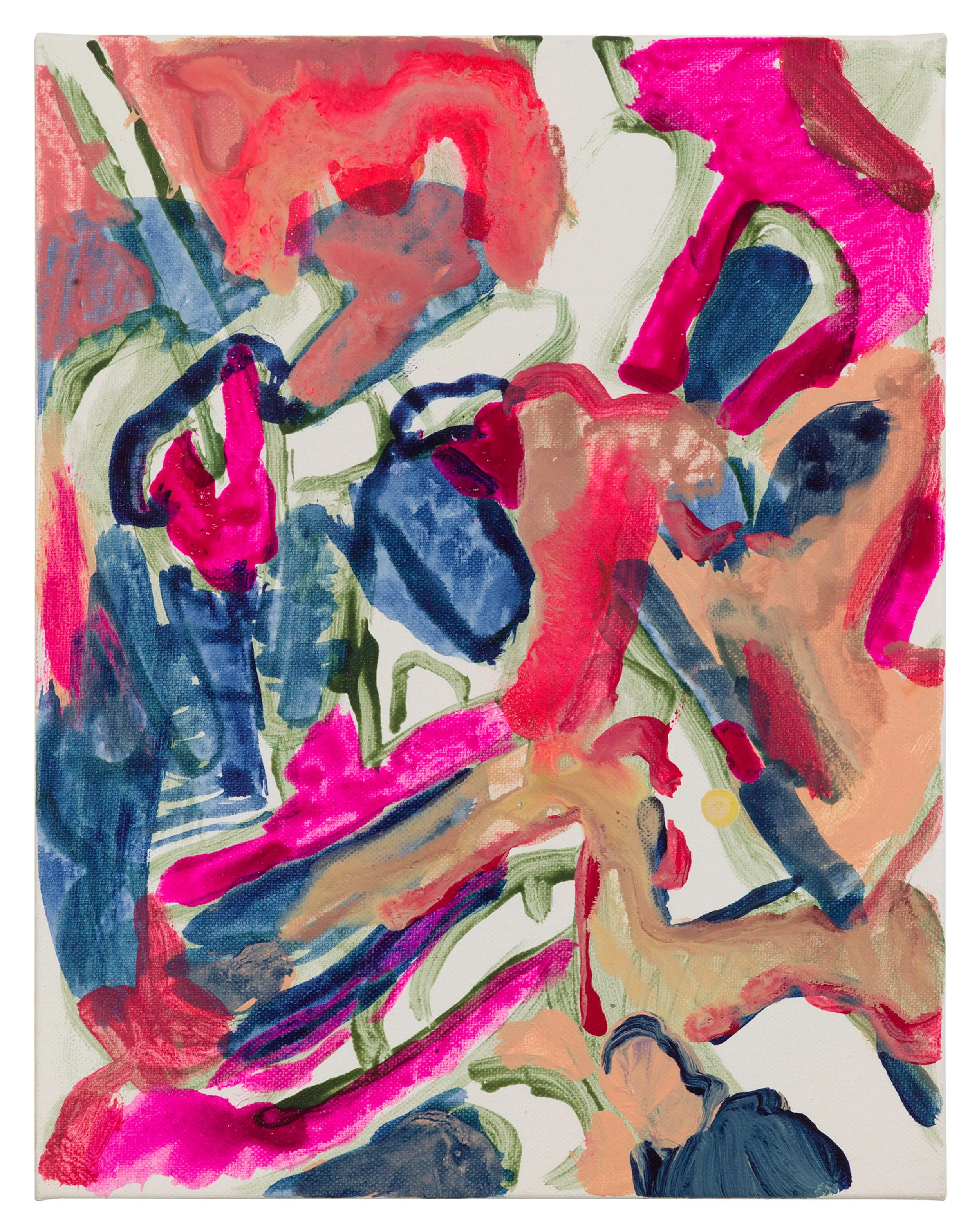  Drew Beattie and Ben Shepard  Cookie the Angel   2016 acrylic on canvas 14 x 11 inches 