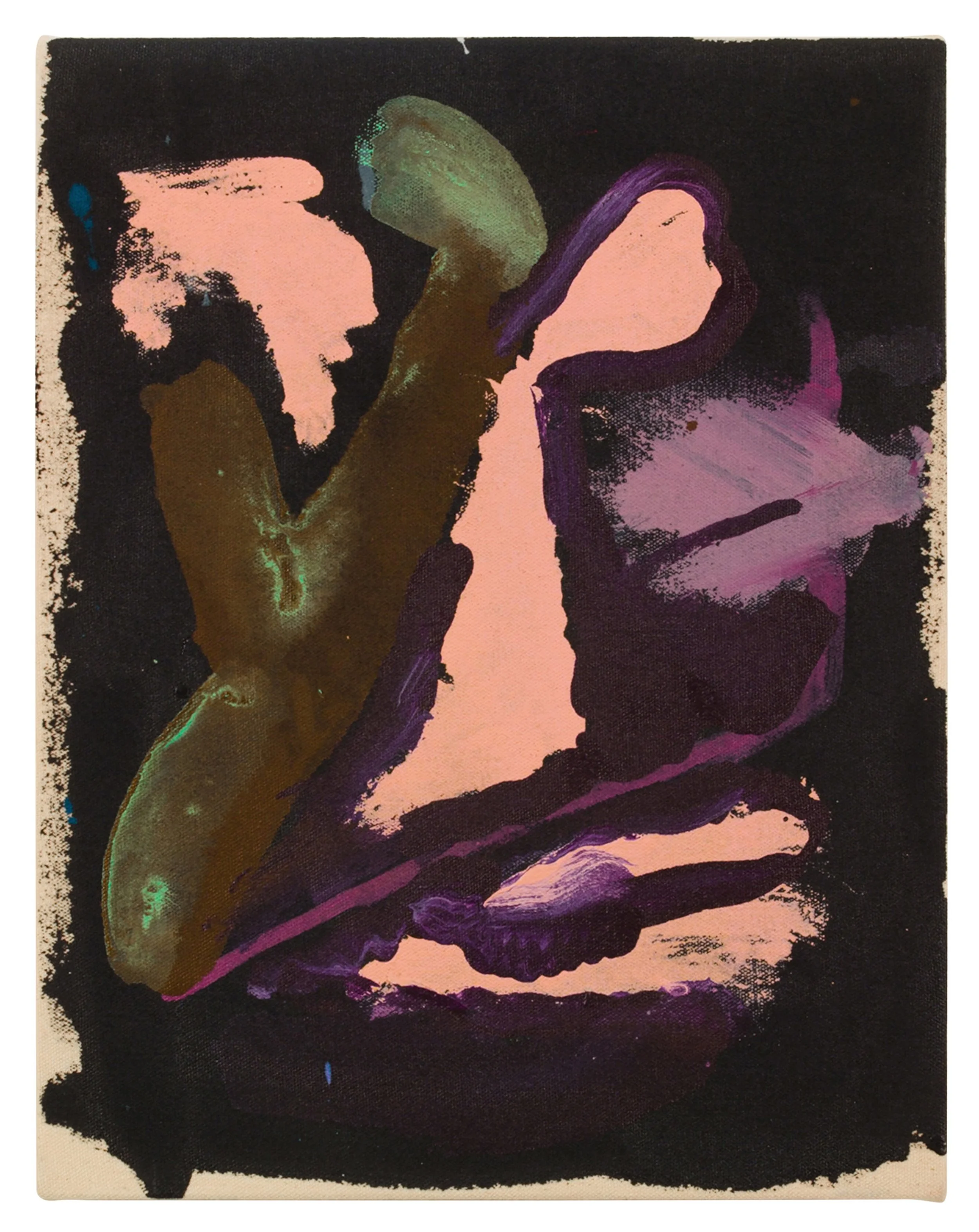  Drew Beattie and Ben Shepard  Six Blocks Down   2015 acrylic on canvas 14 x 11 inches 