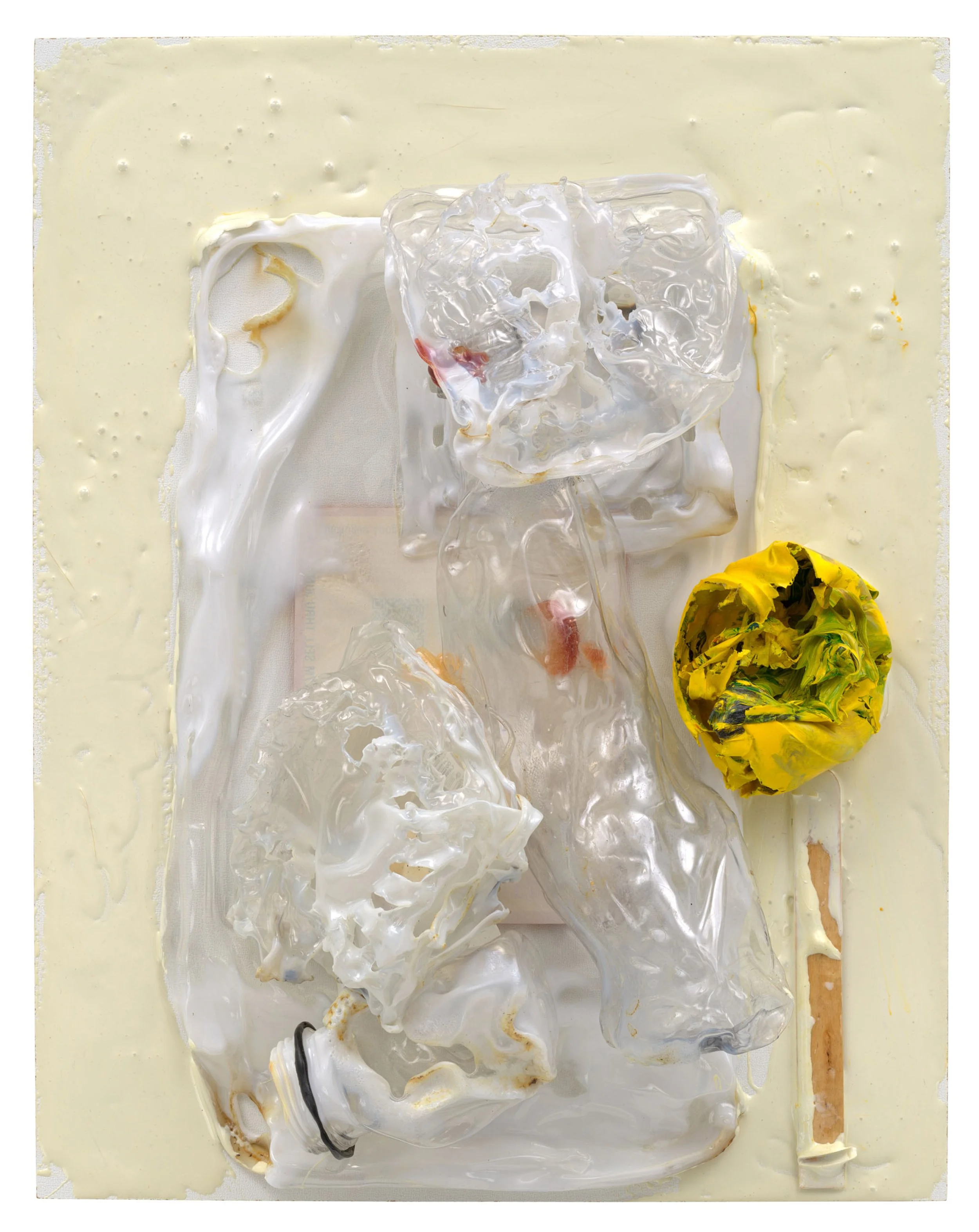  Drew Beattie   Pieta   2022 acrylic, plastic, wood and epoxy on panel 14 x 11 inches 