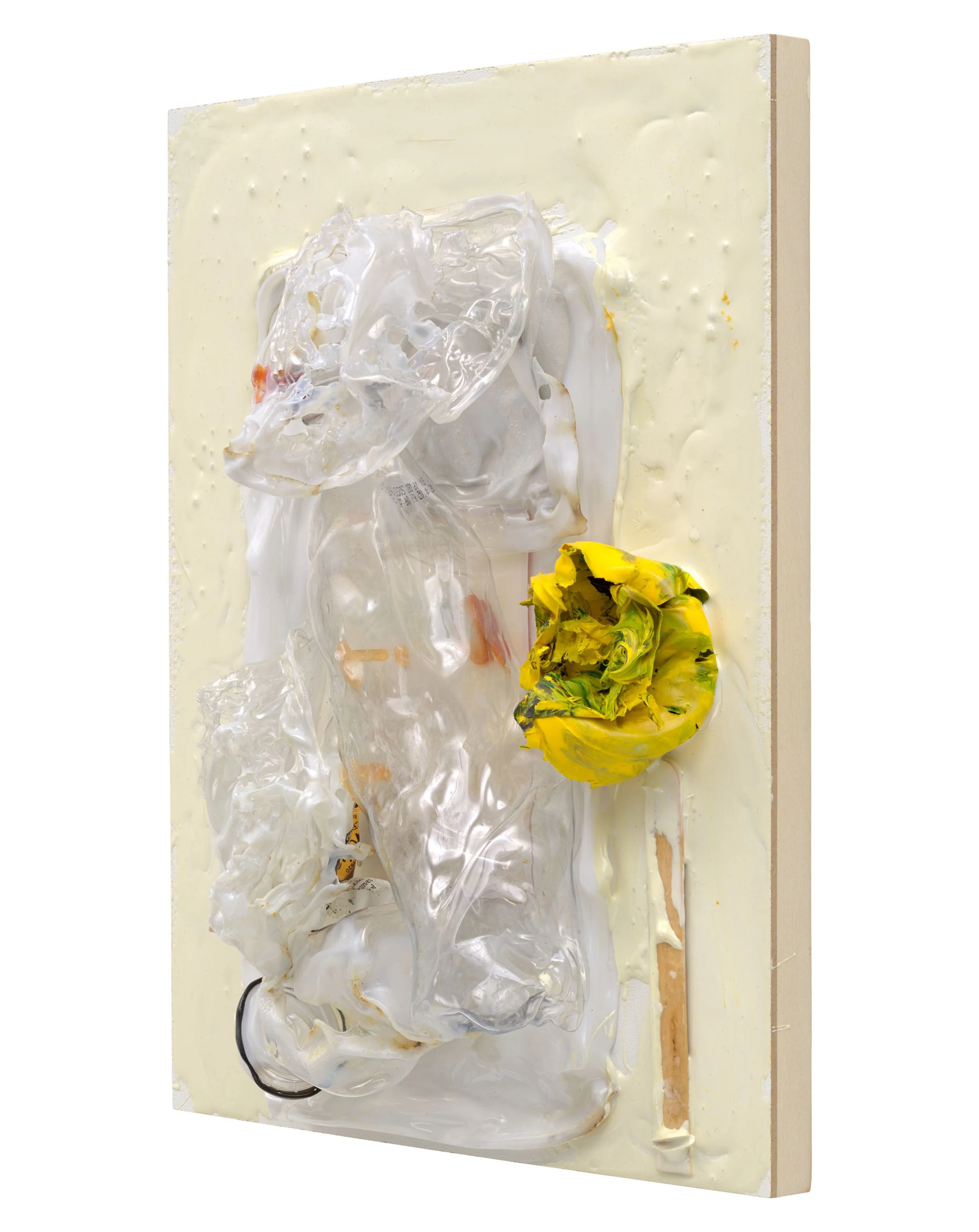  Drew Beattie   Pieta   2022 acrylic, plastic, wood and epoxy on panel 14 x 11 inches 