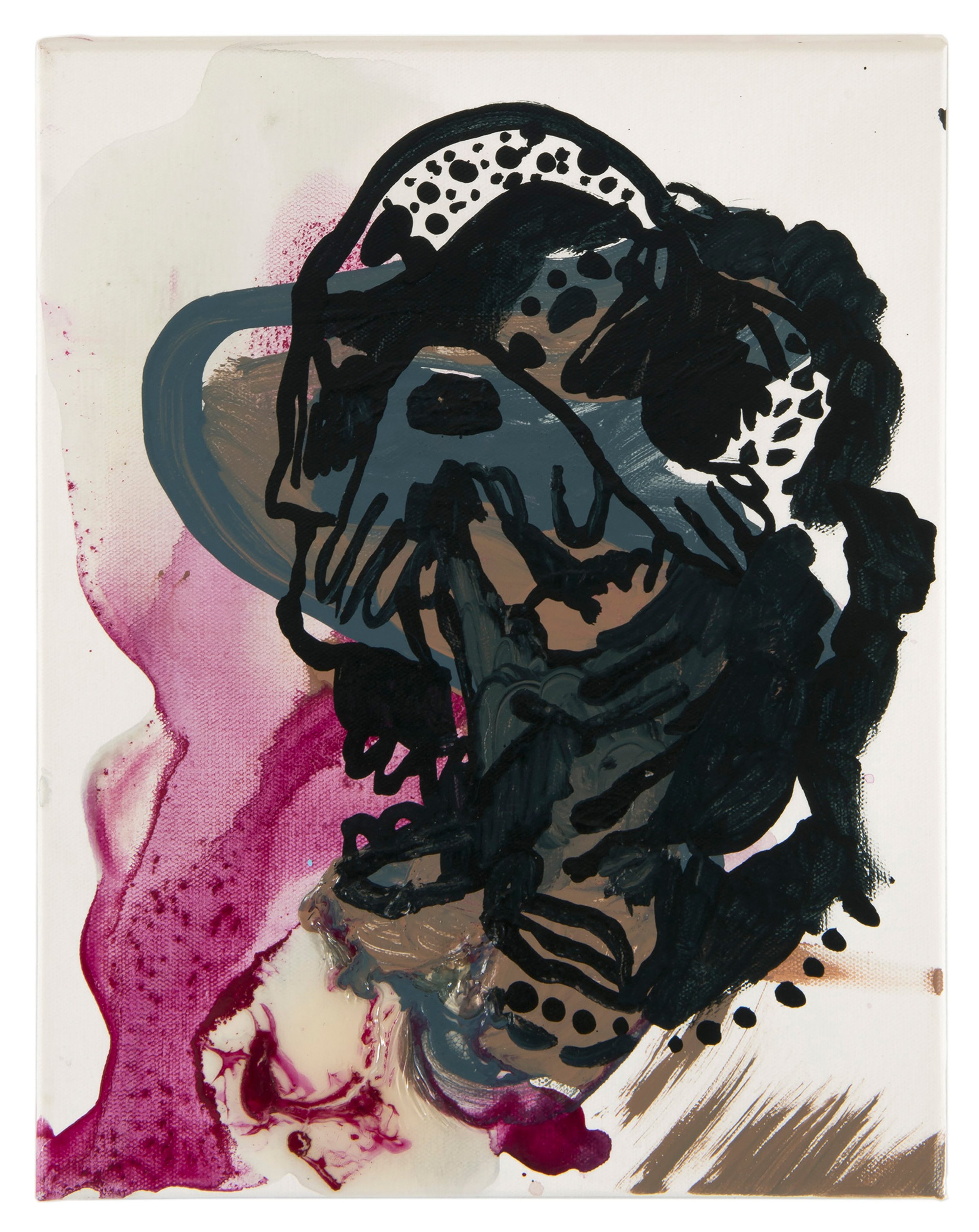  Drew Beattie and Ben Shepard   Monster of 41st   2014   acrylic on canvas 14 x 11 inches 