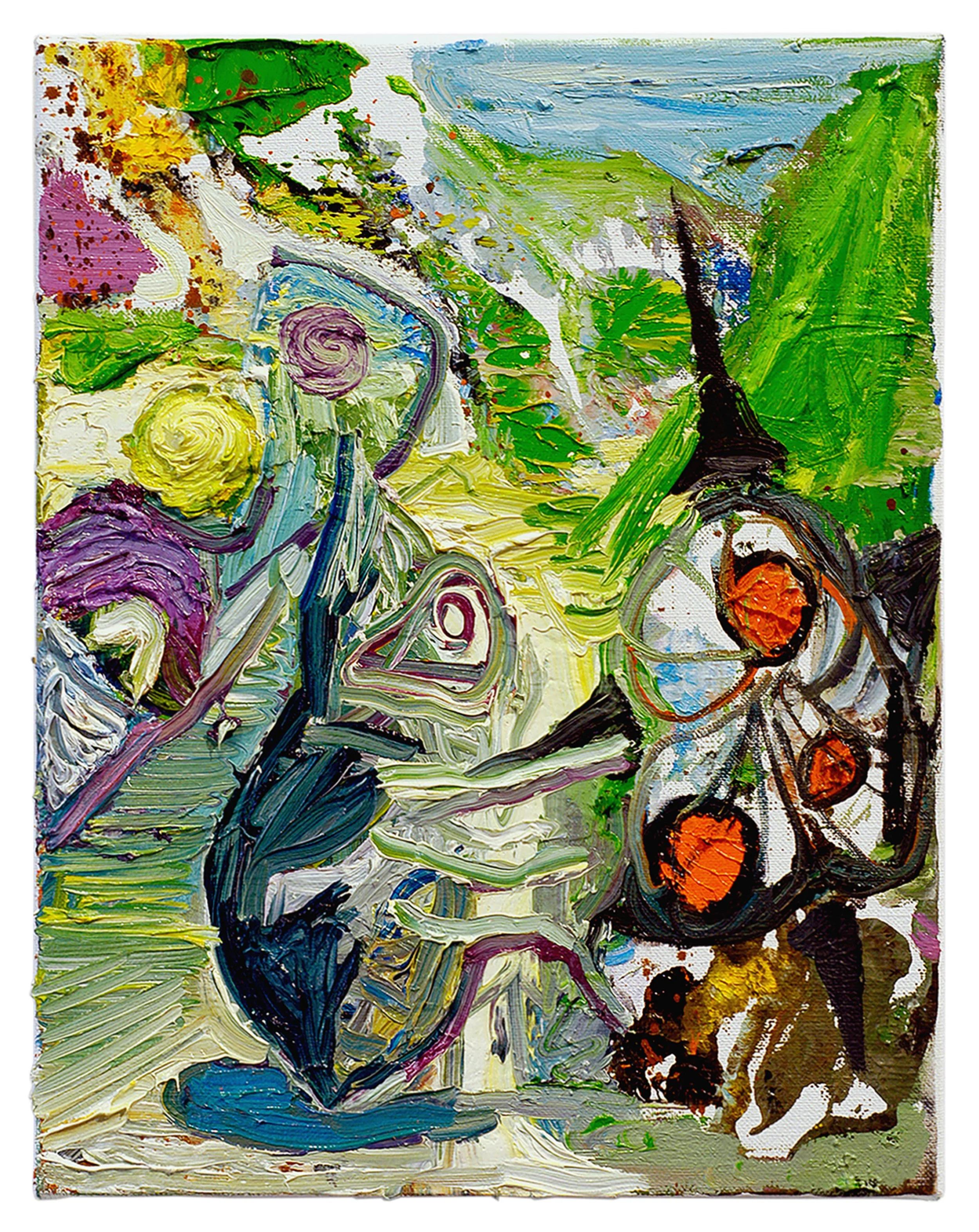  Drew Beattie  Garden Path &nbsp; 2005 oil on canvas 14 x 11 inches 