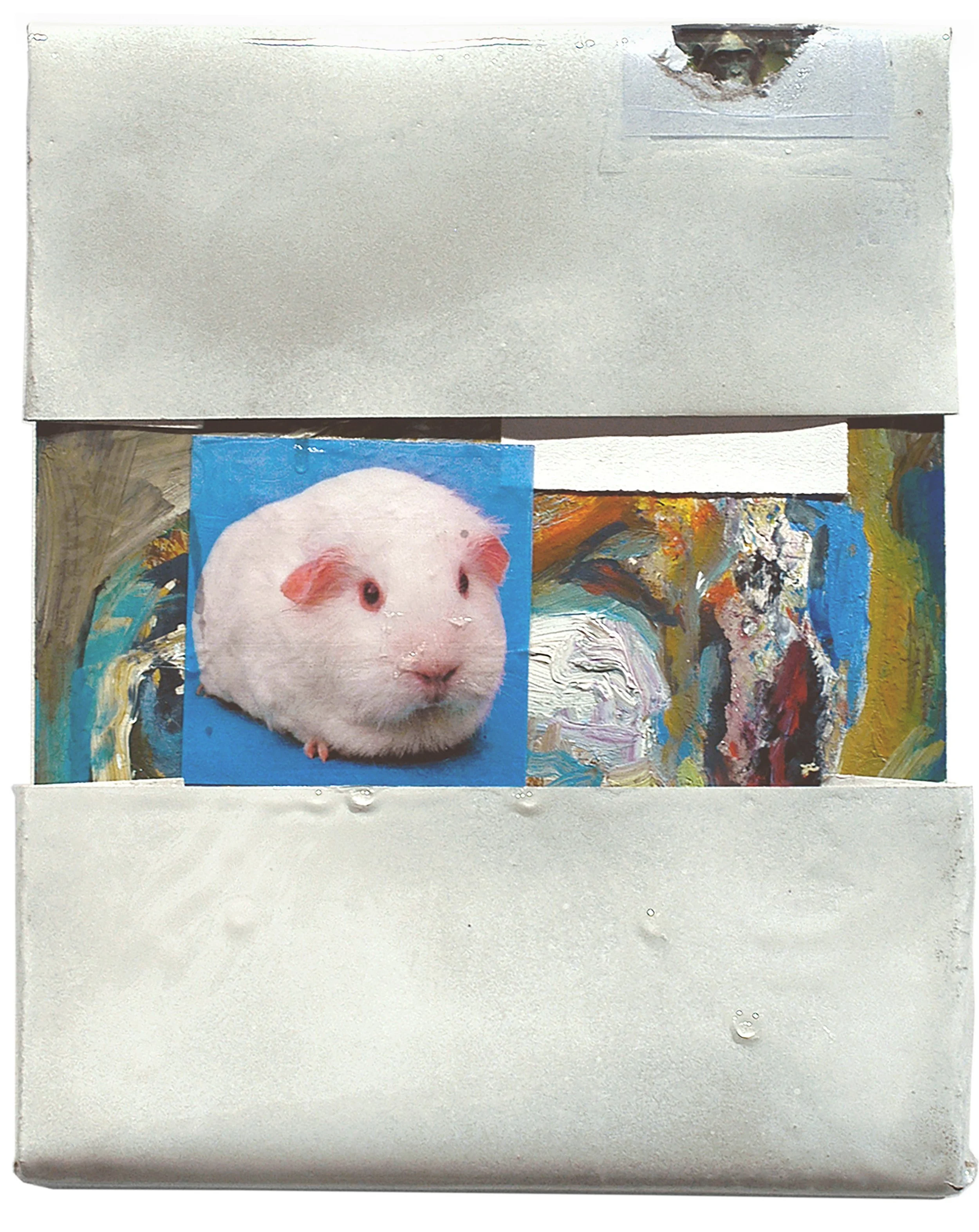  Drew Beattie  Little Room   2005 oil, acrylic, resin, cardboard, tape, acetate and collage on paper on canvas 14 x 11 inches 