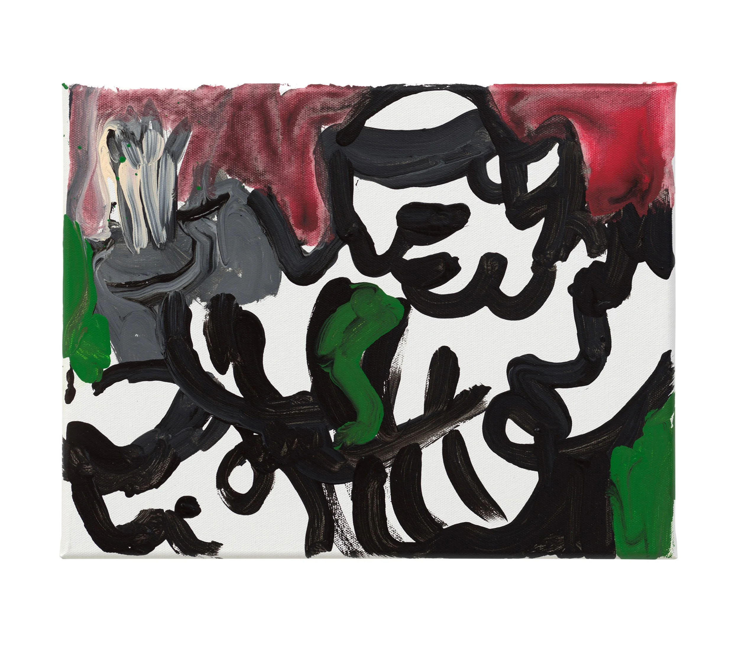  Drew Beattie and Ben Shepard  Small Death of St Francis 6   2022 acrylic on canvas 11 x 14 inches 