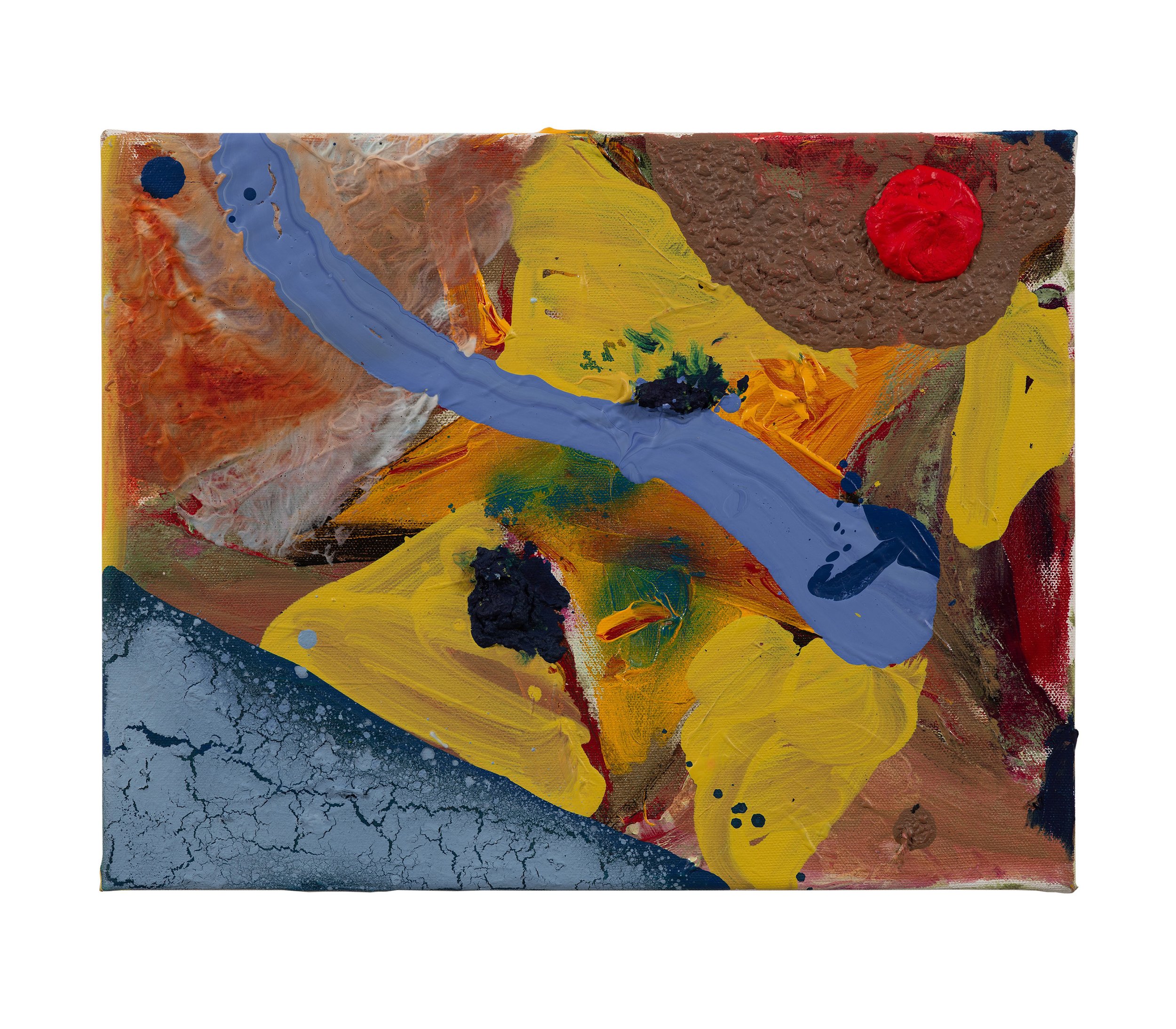  Drew Beattie and Ben Shepard  Temporary Arizona   2021 acrylic and spray paint on canvas 11 x 14 inches 