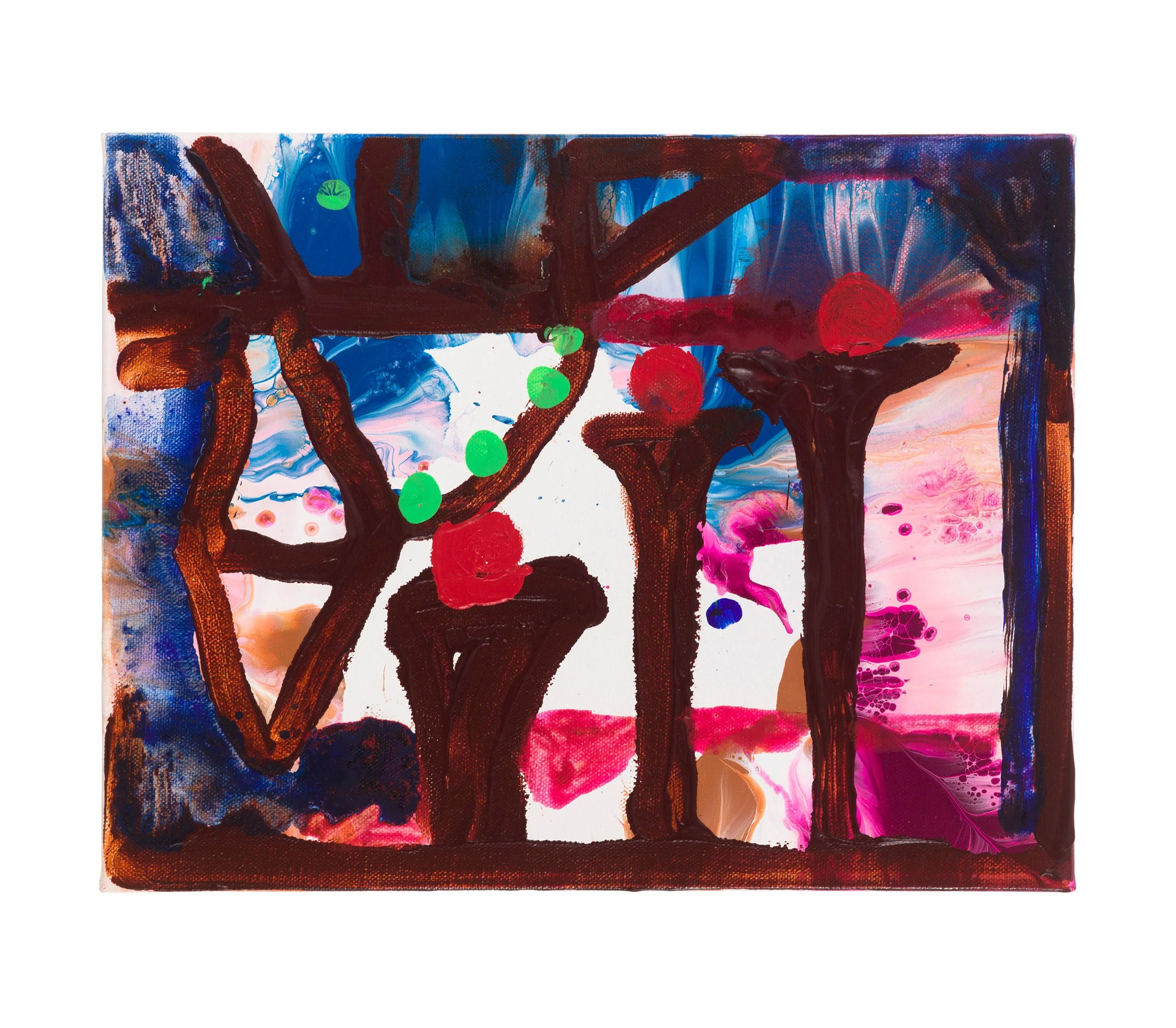  Drew Beattie and Ben Shepard  The Sculptures   2019 acrylic on canvas 11 x 14 inches 