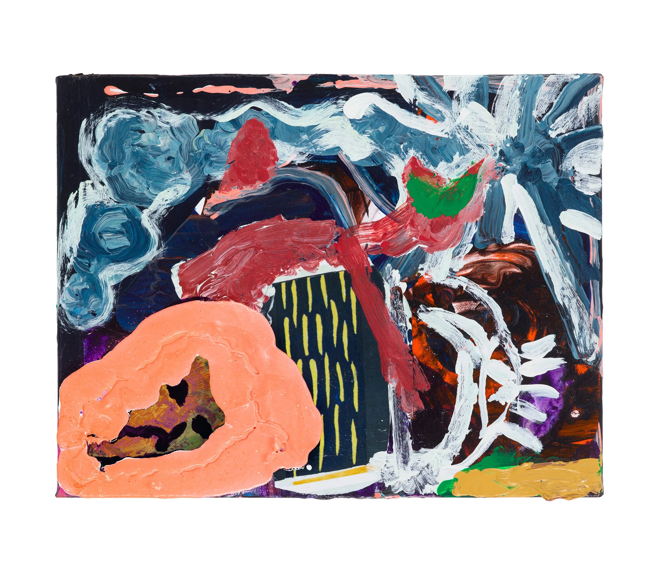  Drew Beattie and Ben Shepard  Hippy Mister   2019 acrylic on canvas 14 x 11 inches 