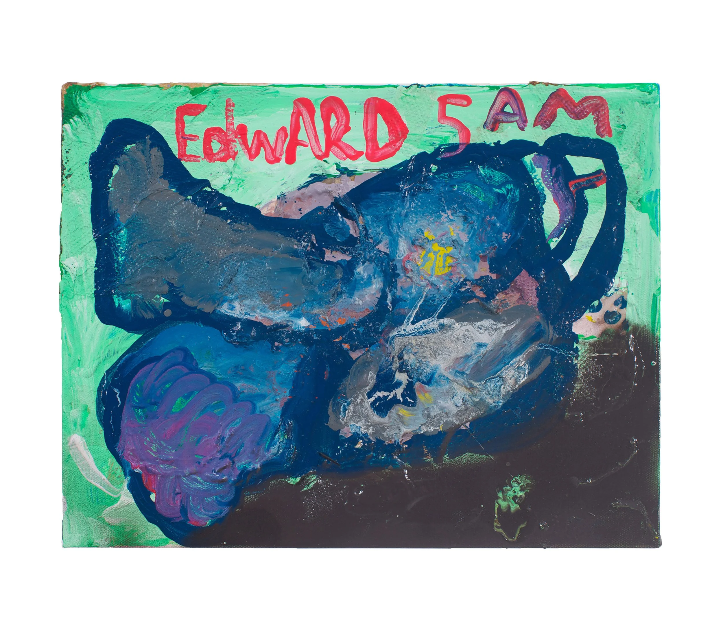  Drew Beattie and Ben Shepard  Edward 5 AM   2014 acrylic on canvas 11 x 14 inches 