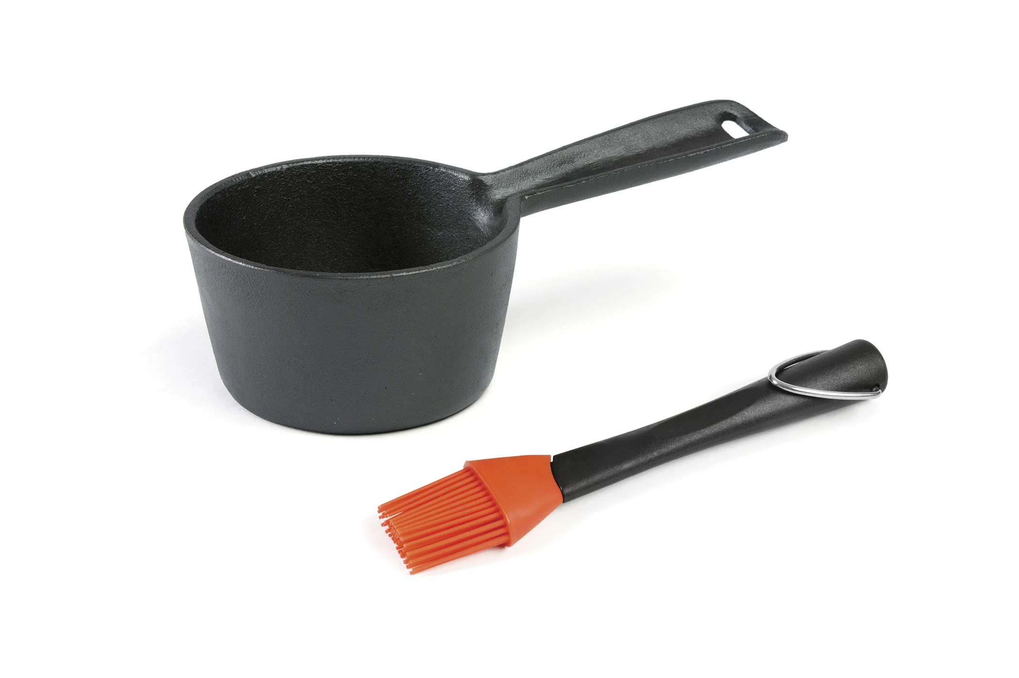 Cast Iron Sauce Pot & Basting Brush — The Kitchen by Vangura
