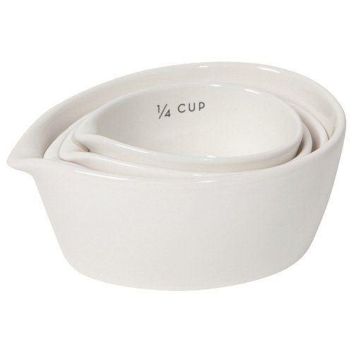 Ivory Stoneware Measuring Cups Set of 4 — The Kitchen by Vangura