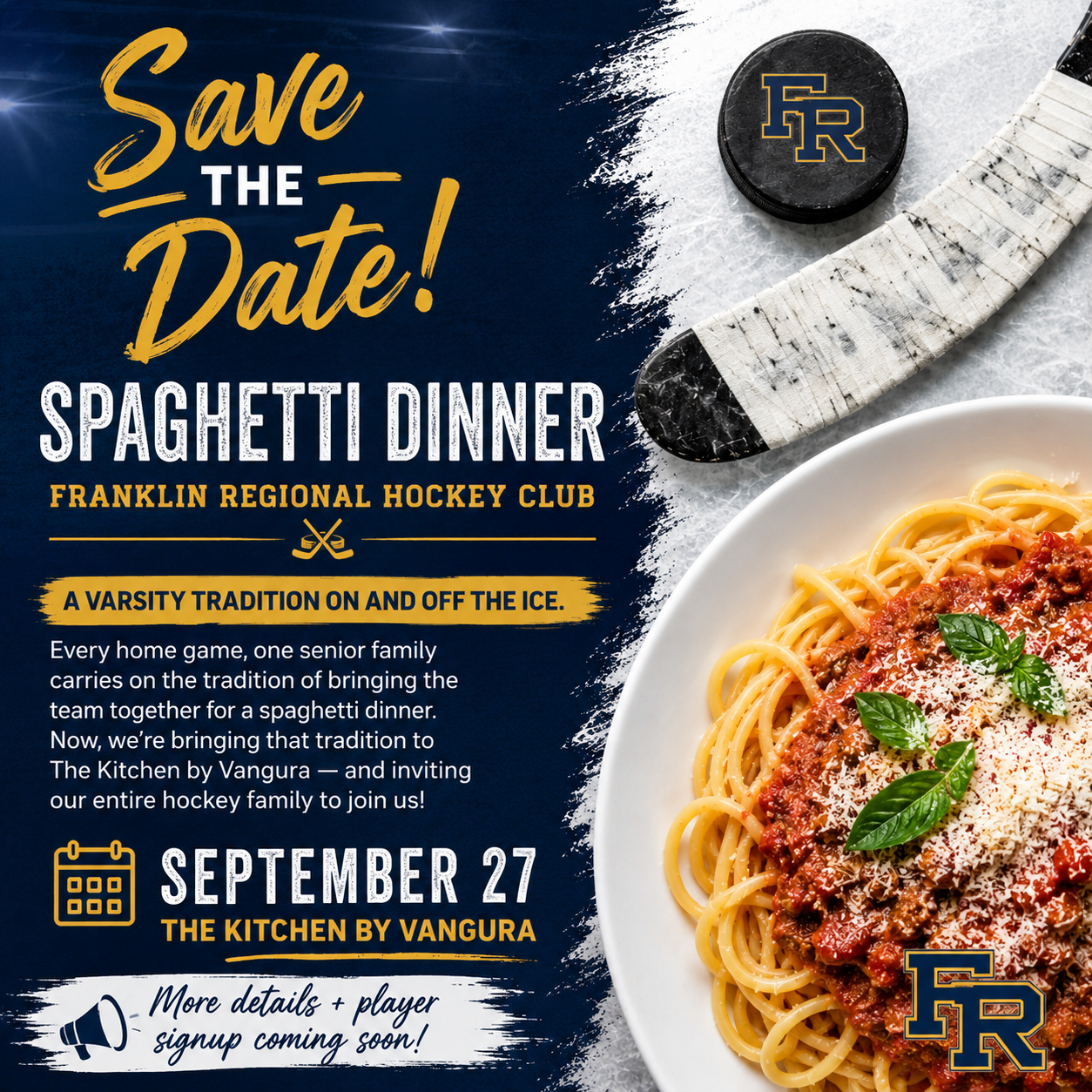 Franklin Regional Hockey Spaghetti Dinner