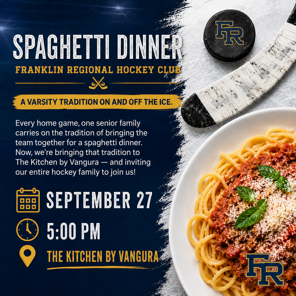 Franklin Regional Hockey Spaghetti Dinner