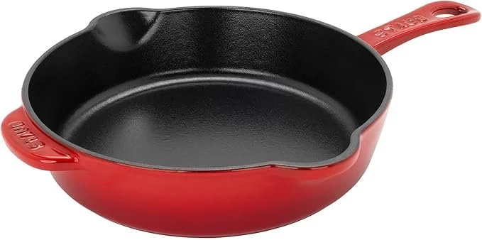 STAUB Fry Pans Cast Iron 8.5-inch Traditional Deep Skillet-Cherry.jpg