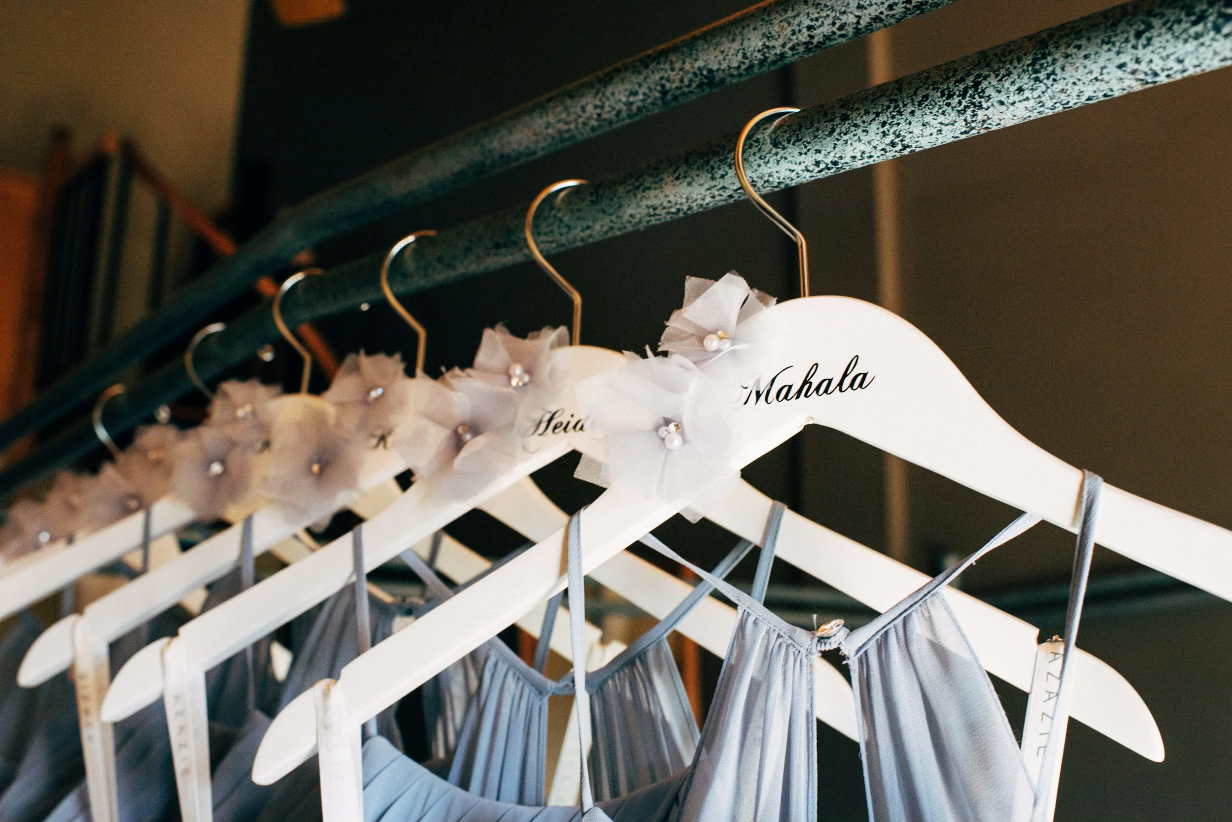 Bridesmaid dresses at Keystone, Colorado mountain wedding